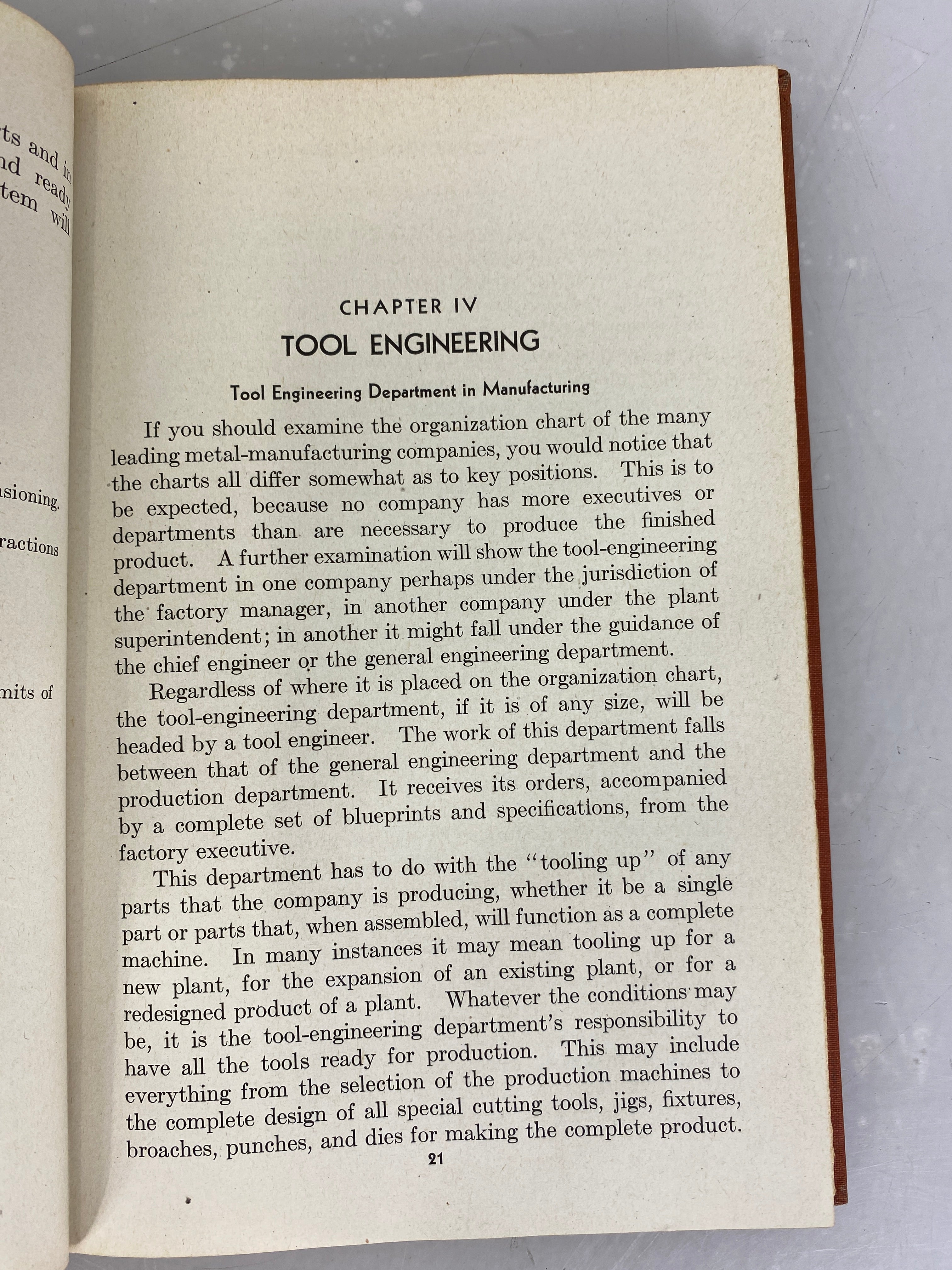 Principles of Tool Engineering by Raymond R. Bloom 1946 First Edition HC