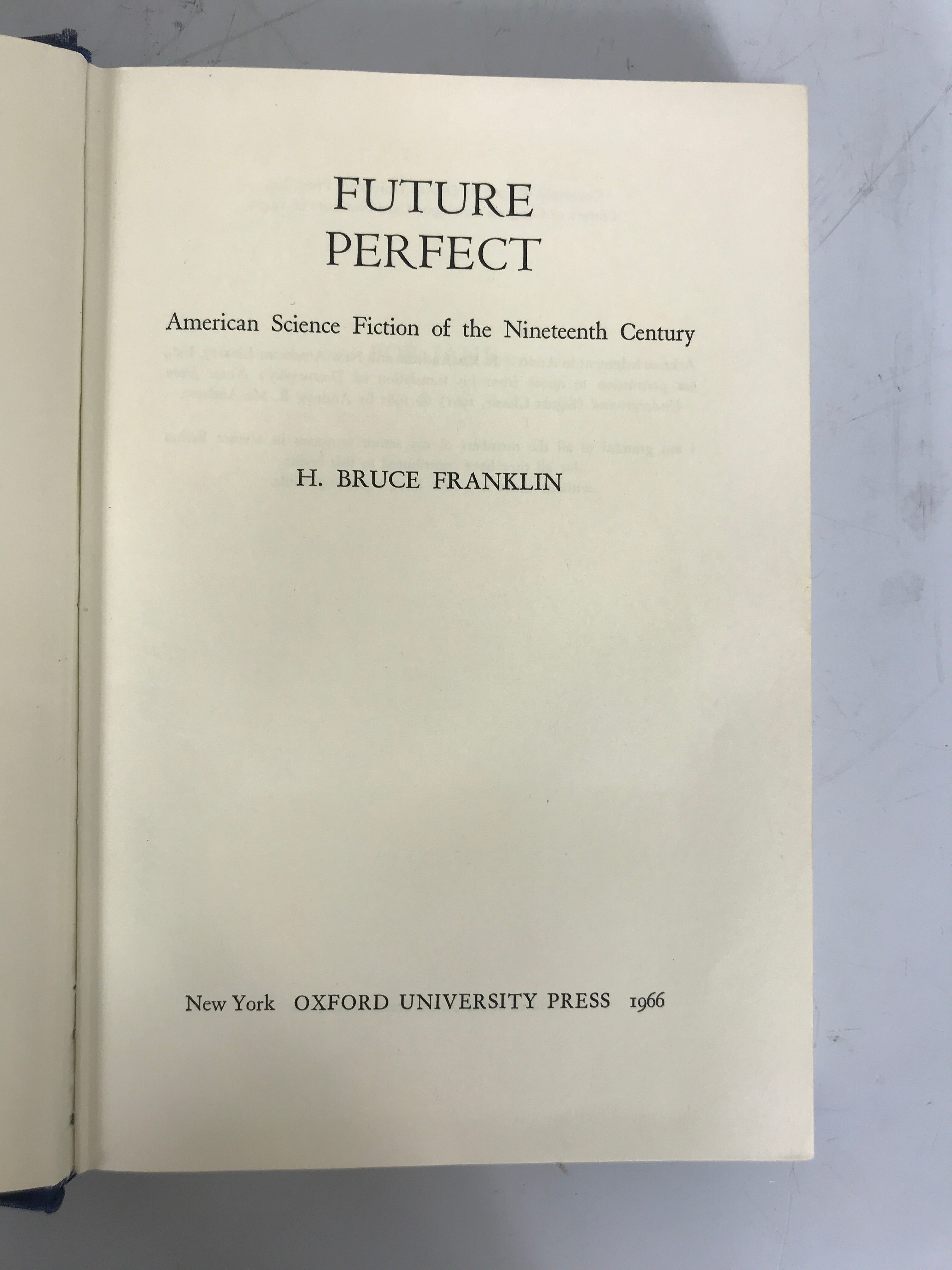 Future Perfect American Sci-Fi by Franklin 1966 Ex-Library HCDJ