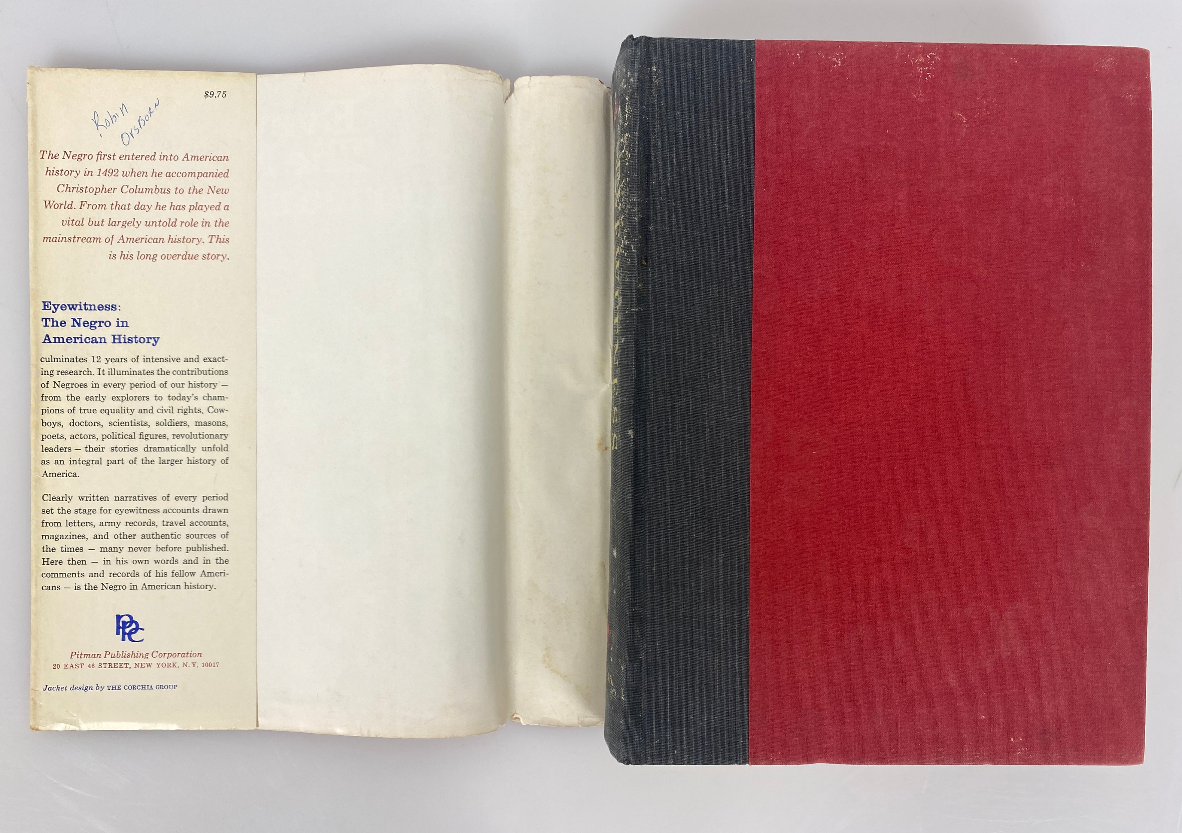 2 Vols: The Negro Handbook/Eyewitness: The Negro in American History 1967 HC