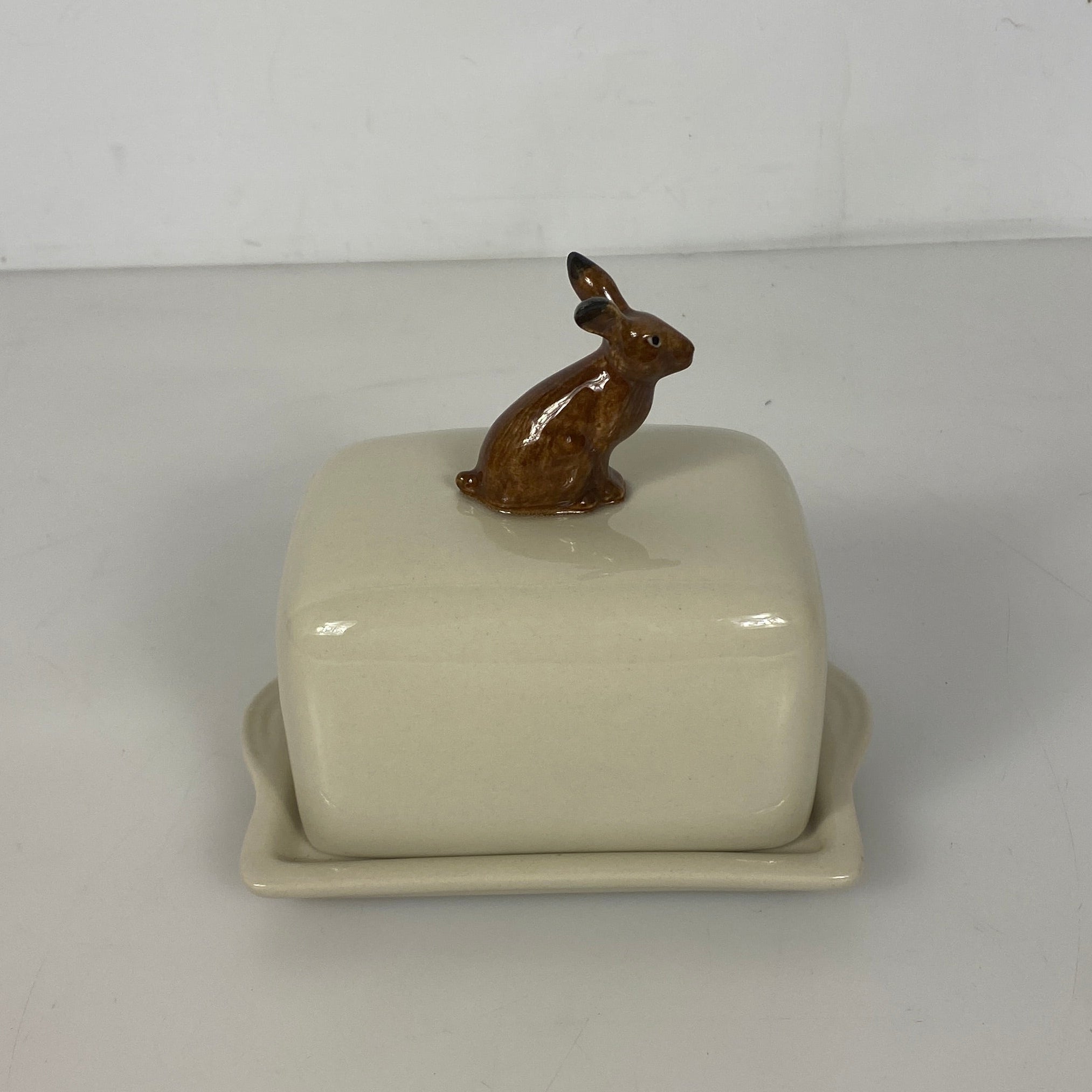 Quail Ceramics Hare Butter Dish