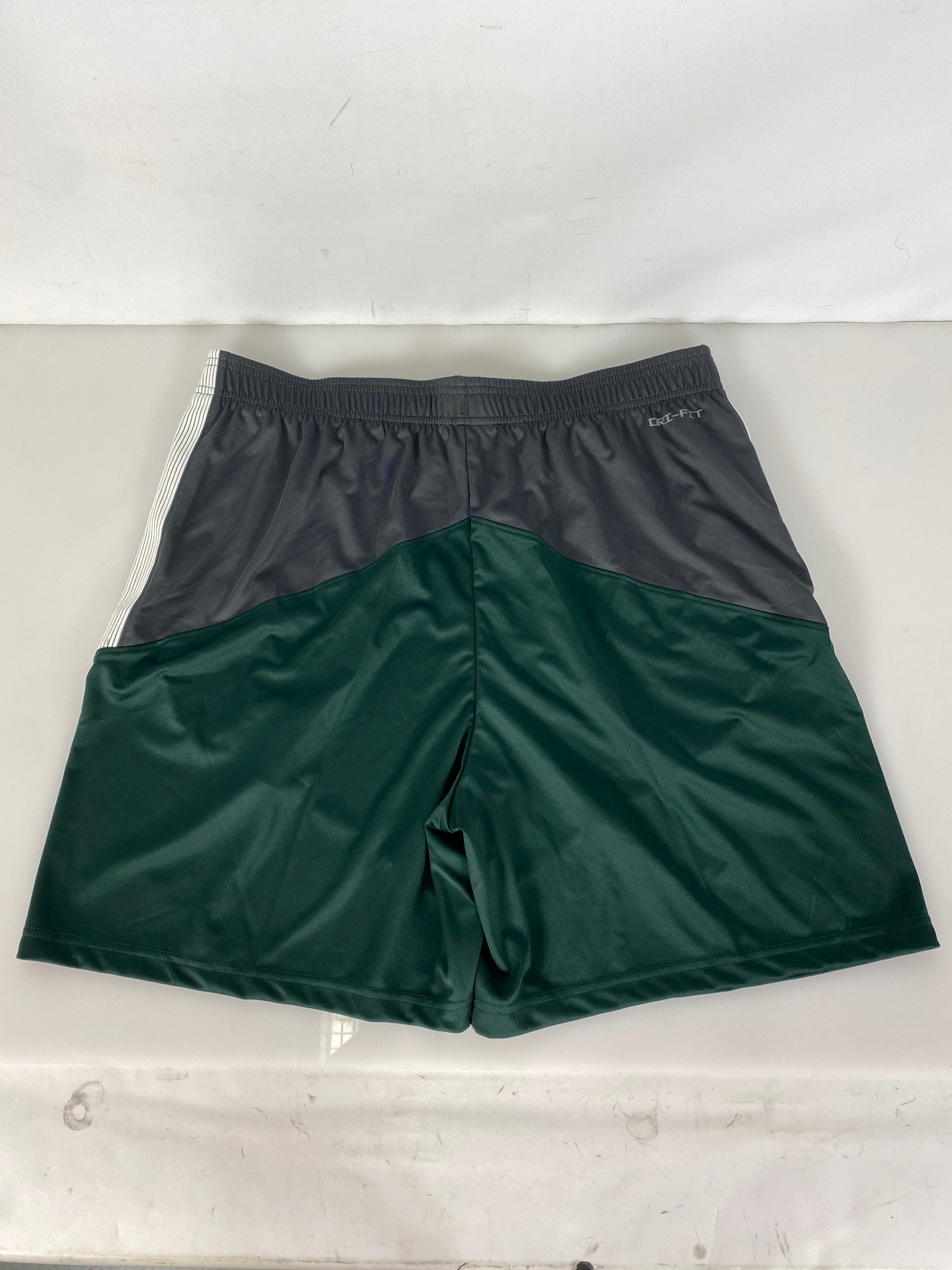 Nike Dri-fit Green and Grey Athletic Shorts Size XL *NEW*