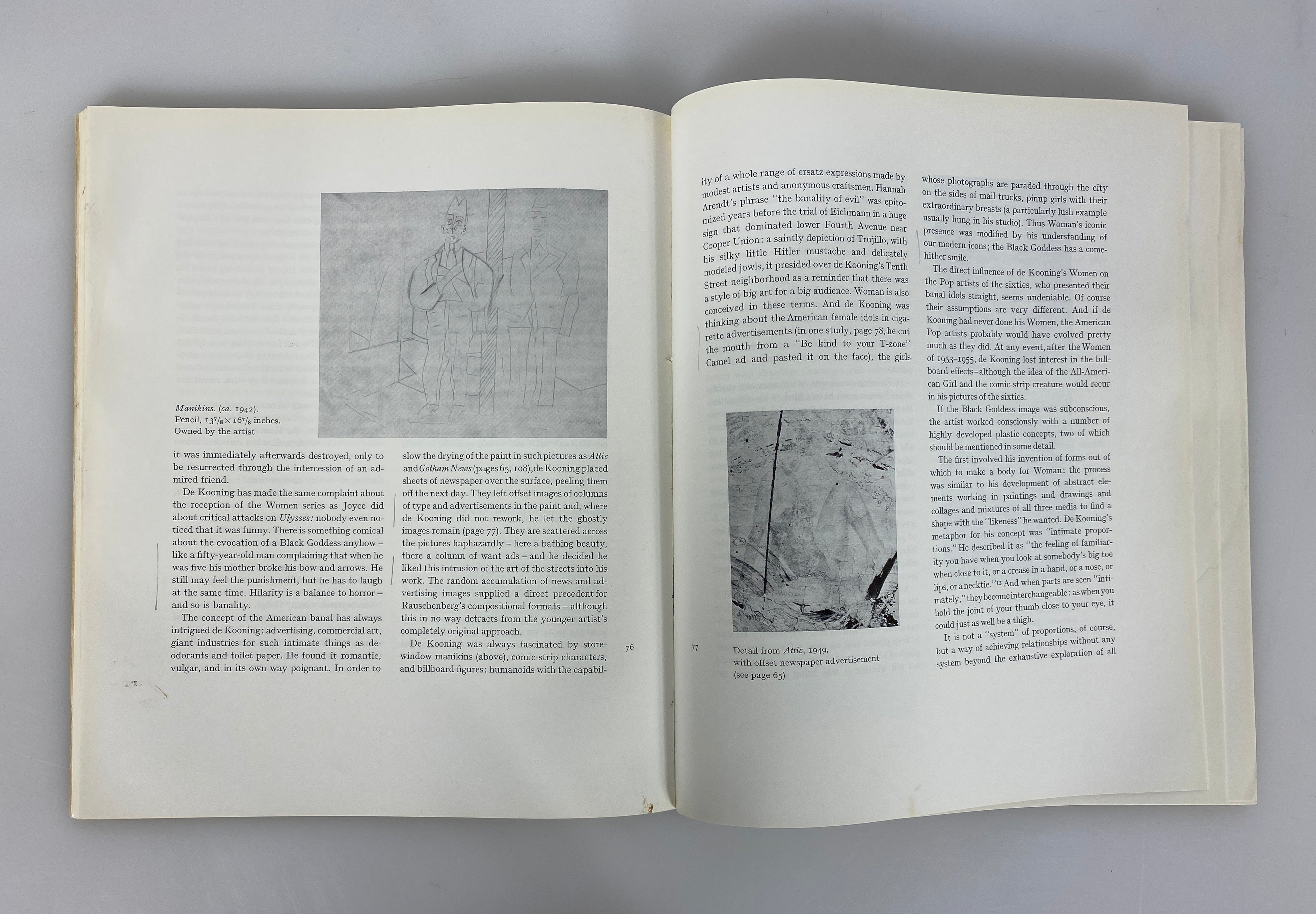2 Willem de Kooning: by Thomas Hess MOMA/Recent Paintings 1983-1986 SC