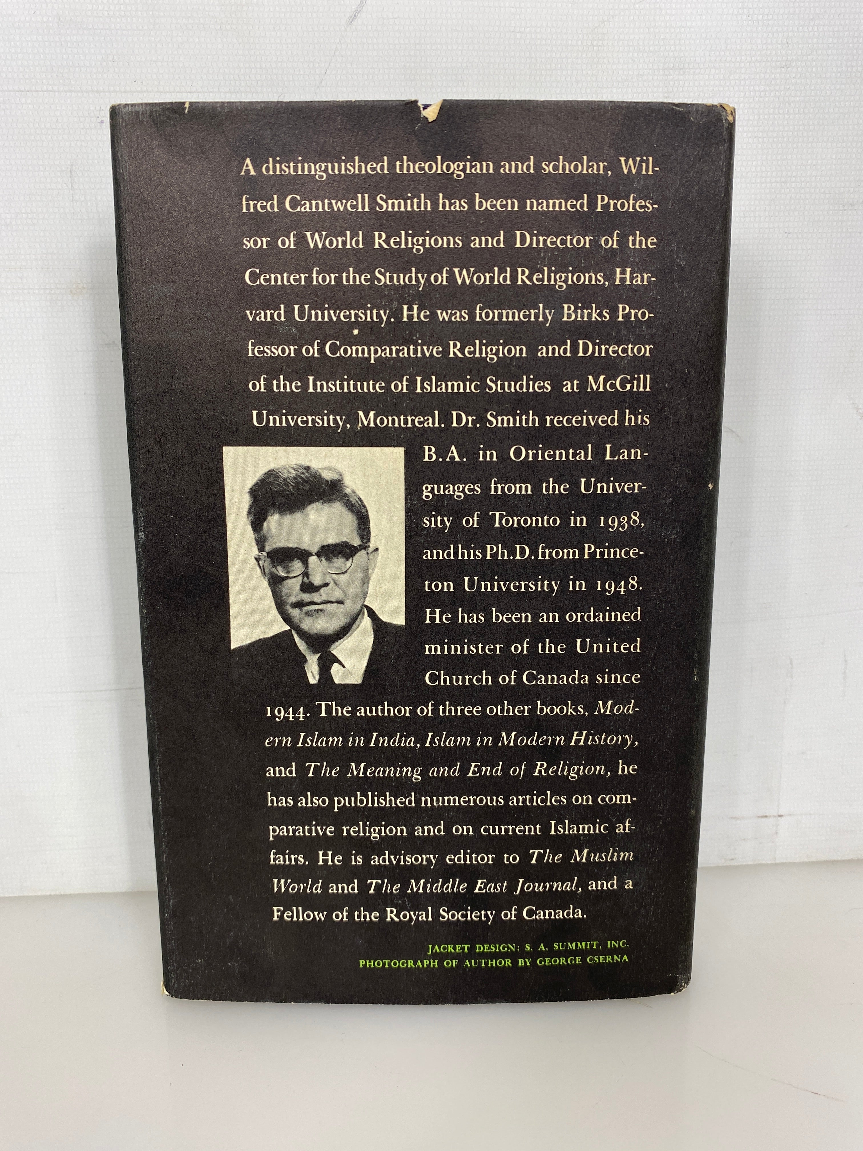 The Faith of Other Men by W. Cantwell Smith 1963 1st US Ed/1st Print HC DJ