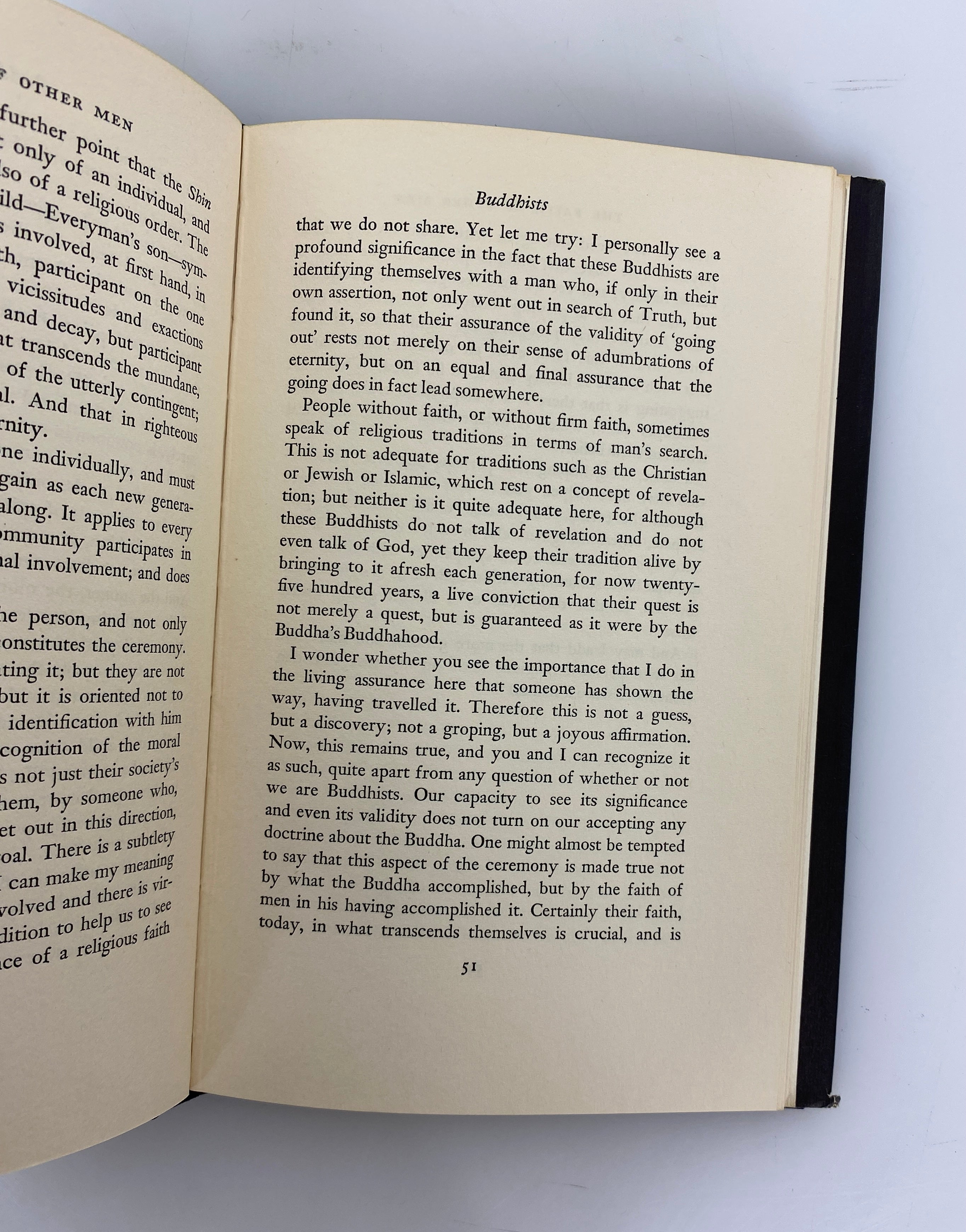 The Faith of Other Men by W. Cantwell Smith 1963 1st US Ed/1st Print HC DJ