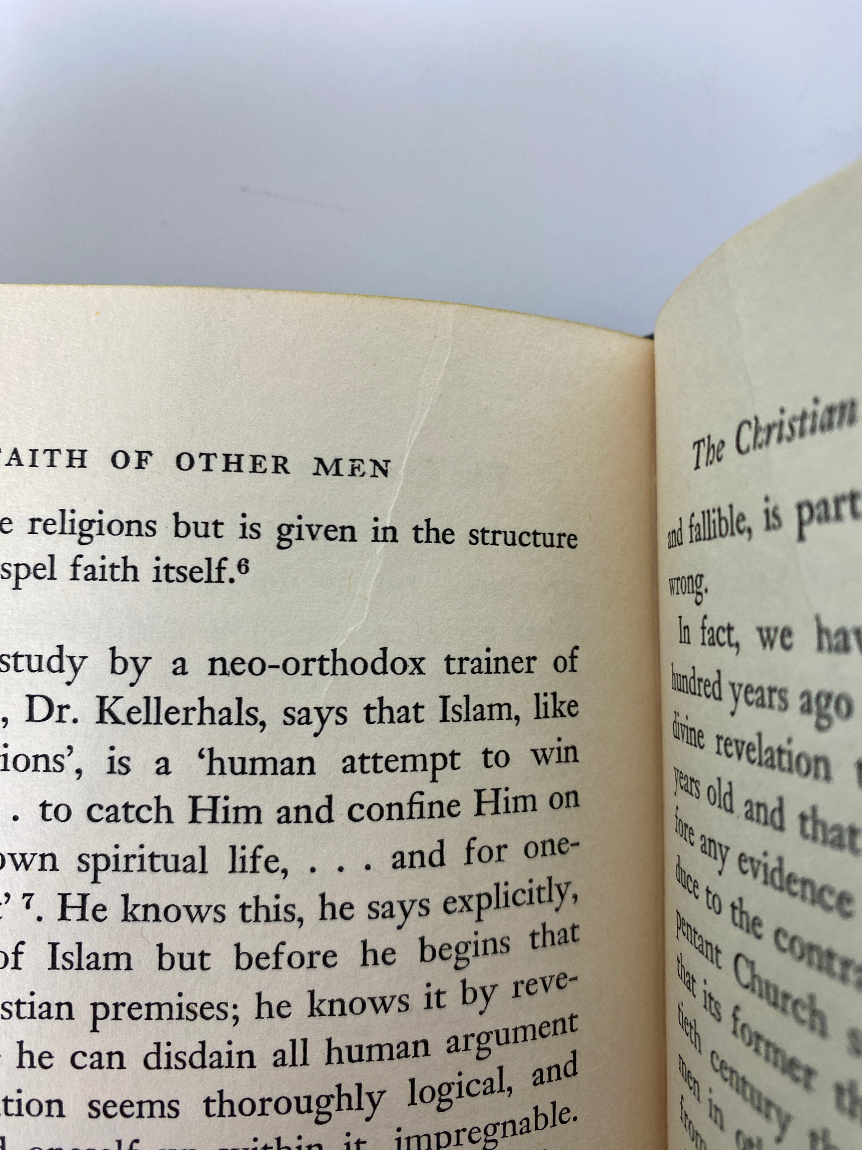 The Faith of Other Men by W. Cantwell Smith 1963 1st US Ed/1st Print HC DJ