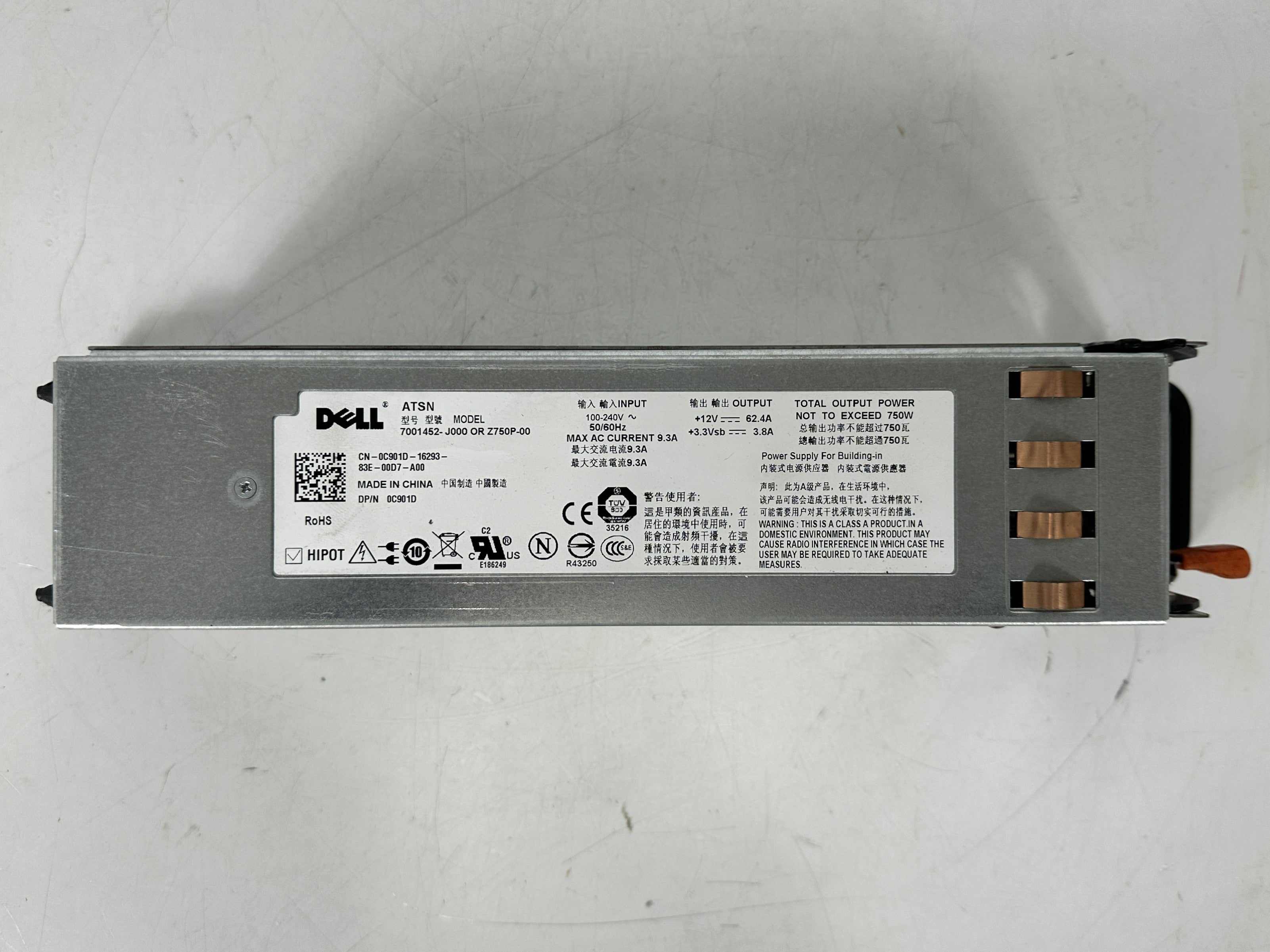 Dell Z750P-00 750W Redundant Hot Swap Server Power Supply