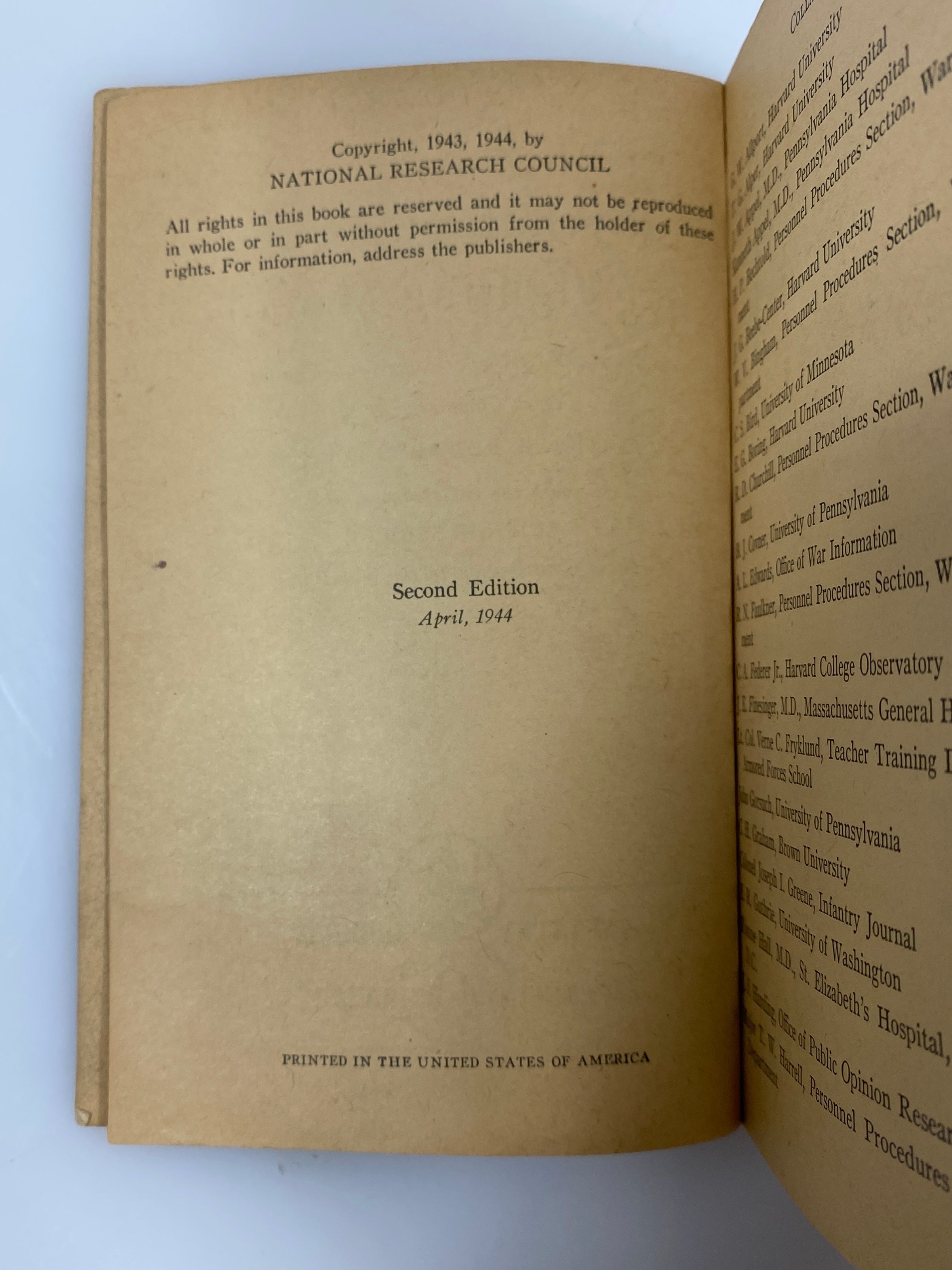 Psychology for the Fighting Man Infantry Journal 2nd Ed. 1944 SC