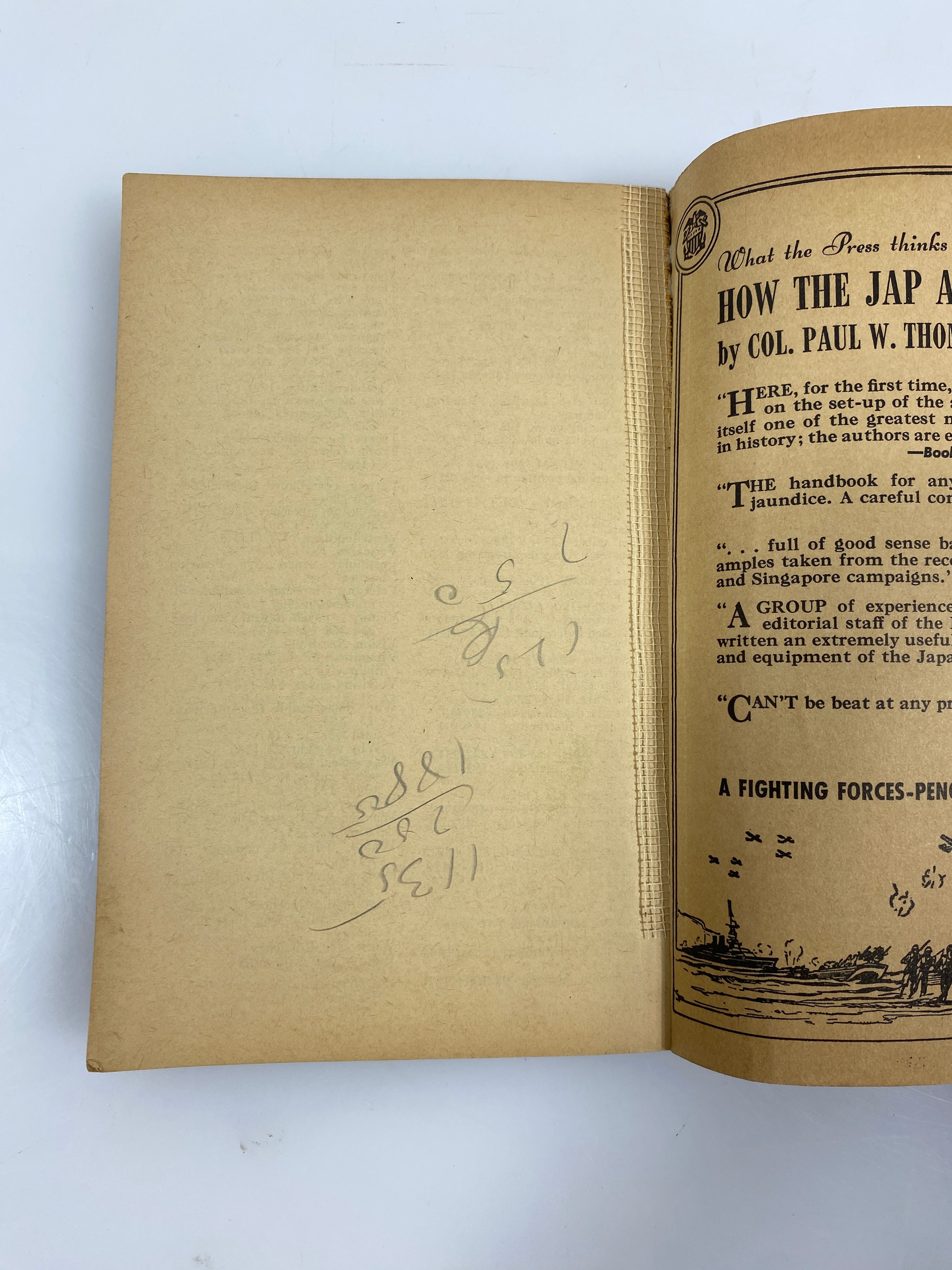 Psychology for the Fighting Man Infantry Journal 2nd Ed. 1944 SC