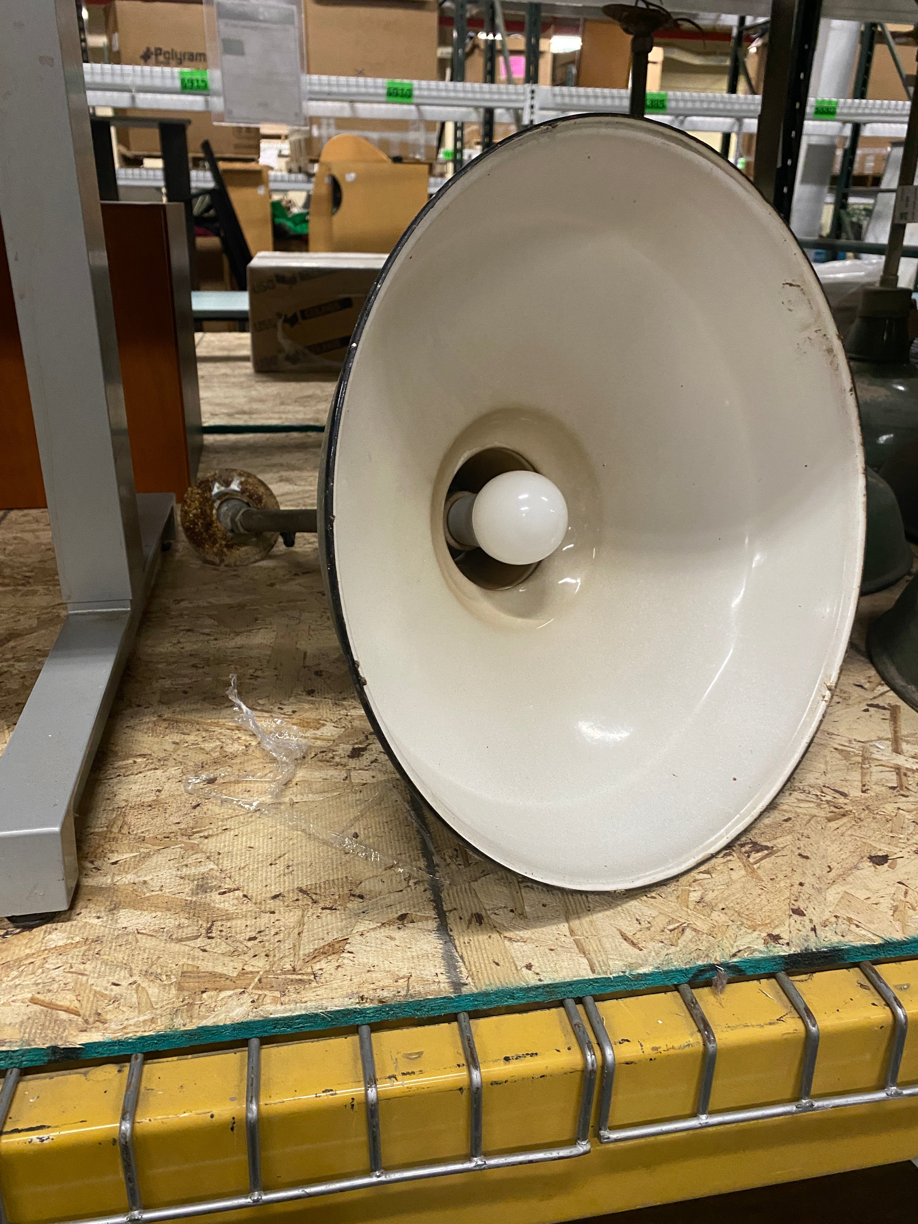 Green Metal Industrial Lamp