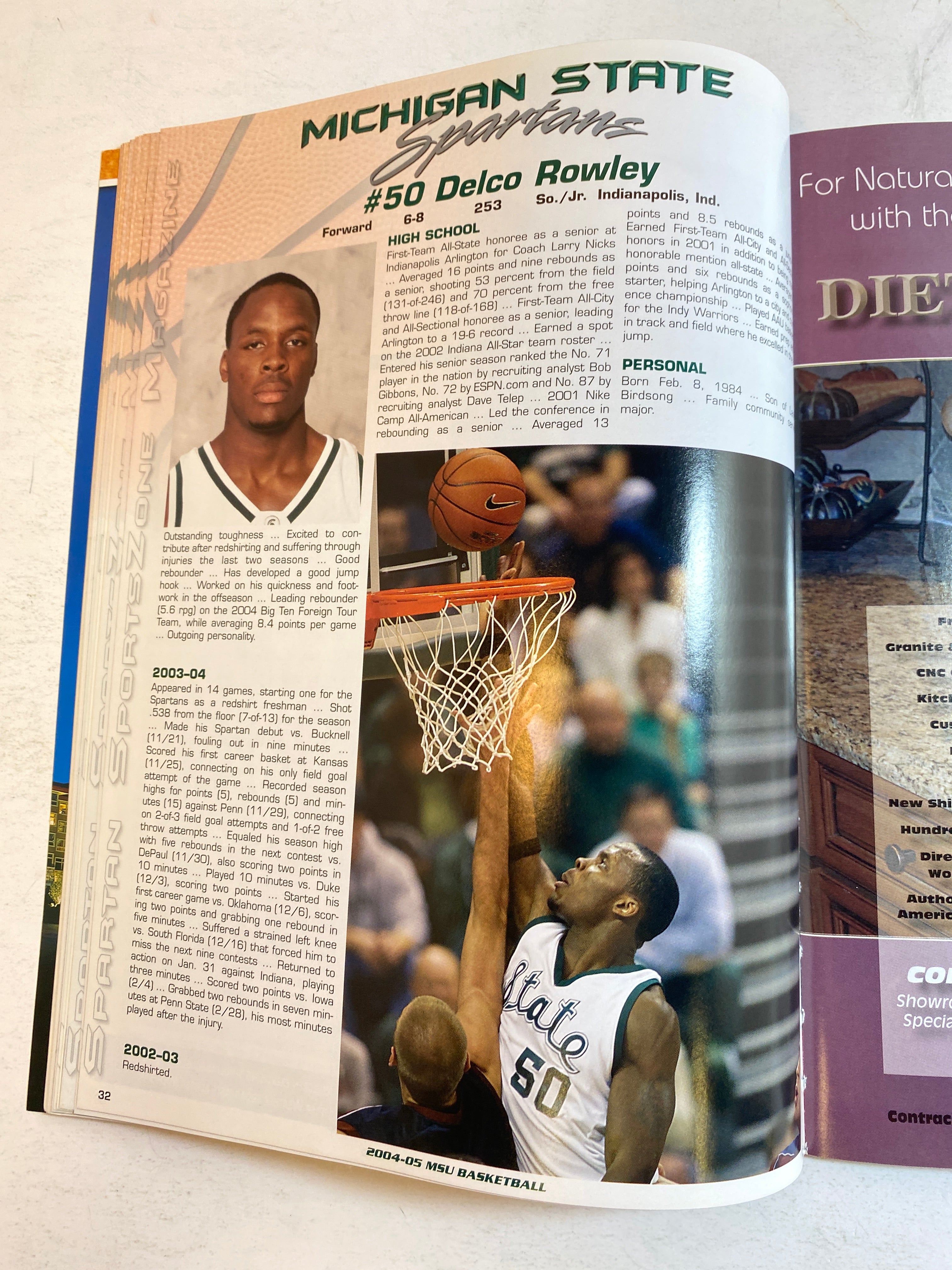 2004 Michigan State Vs Nicholls State Program Drew Neitzel