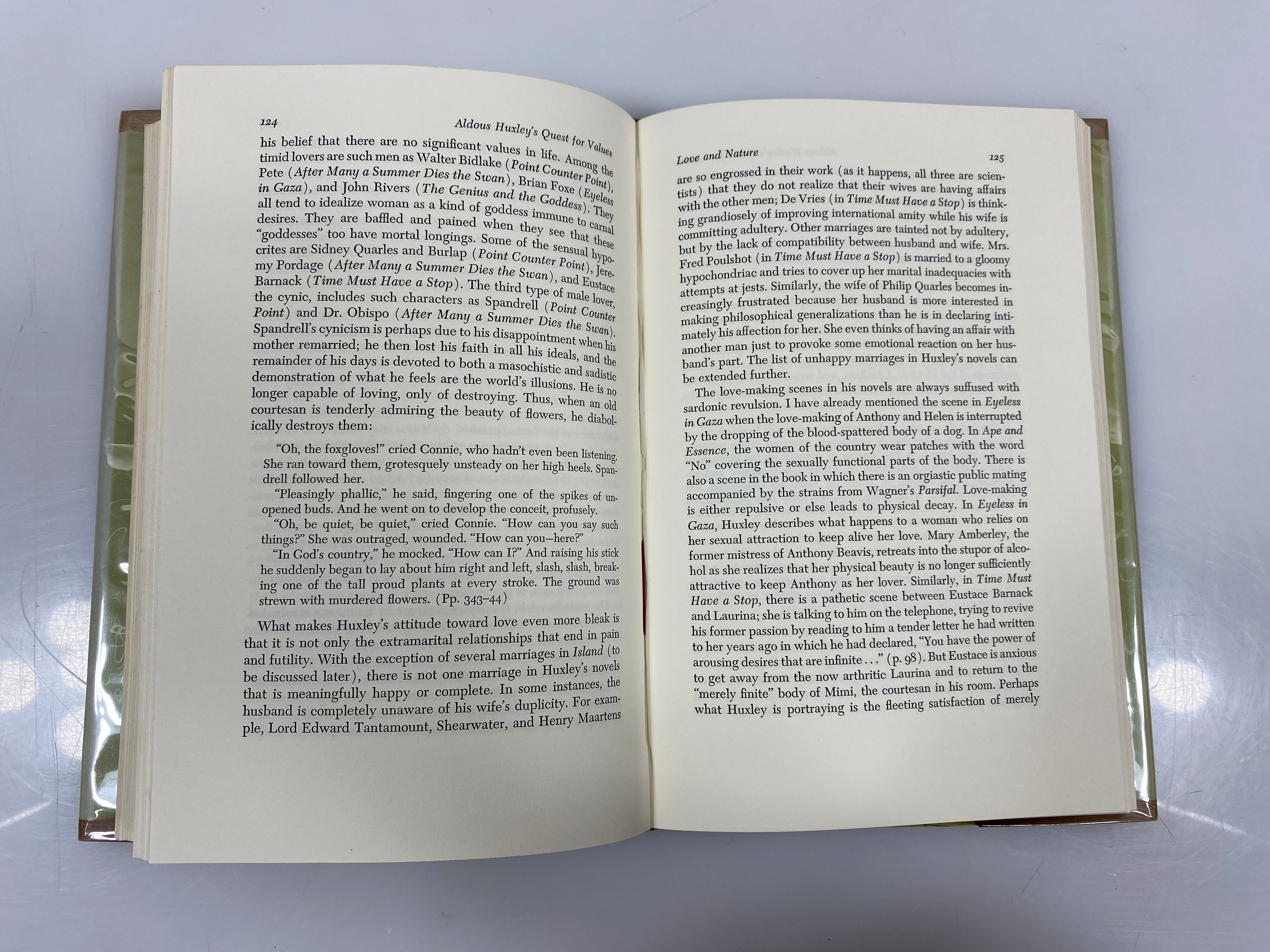 Lot of 2 Huxley Study of the Major Novels/Quest for Values 1969/71 Ex-Library HC