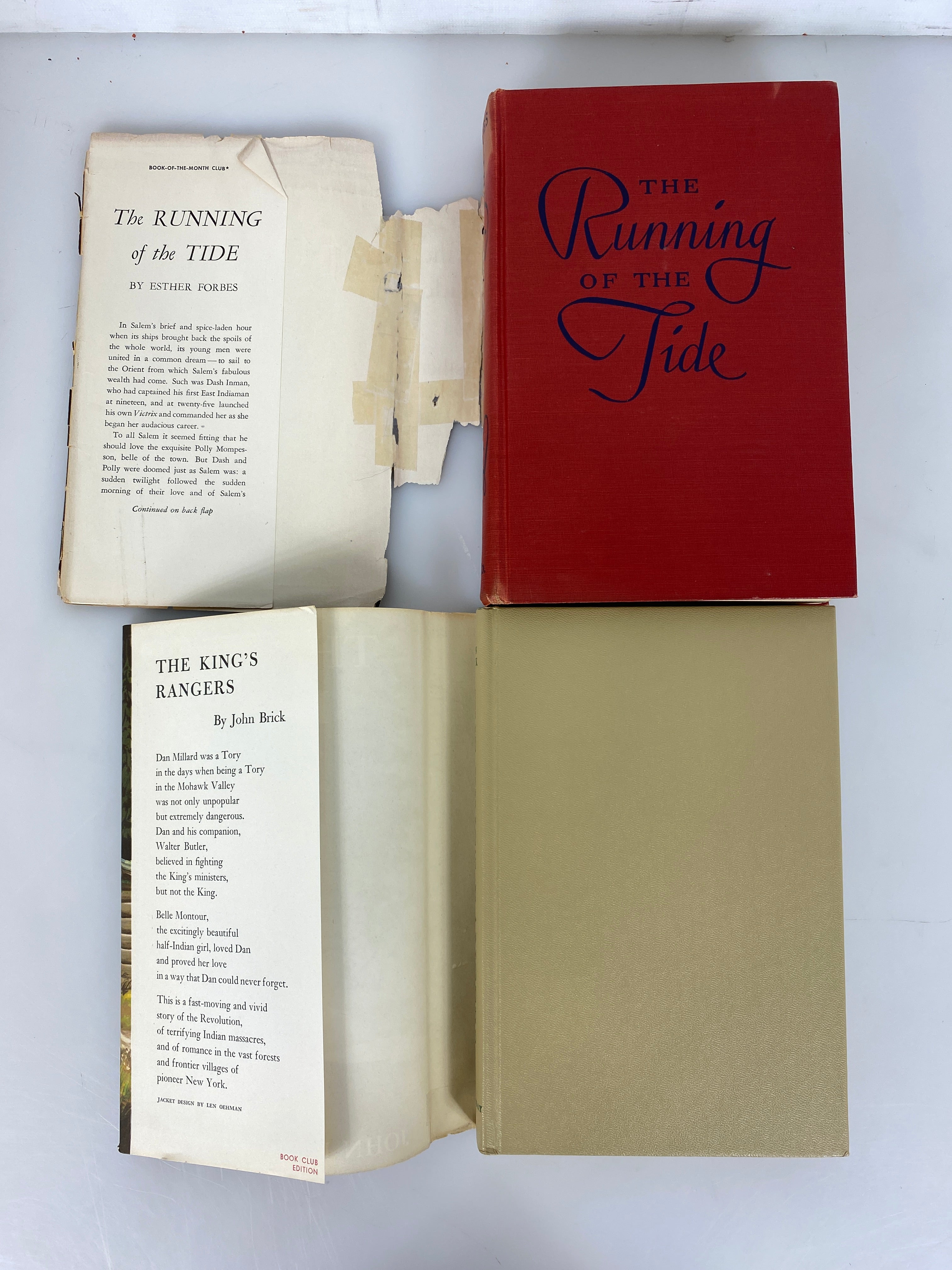 4 Vintage Historical Fiction BCE by Forbes/Brick/Tebbel/Marshall HC DJ