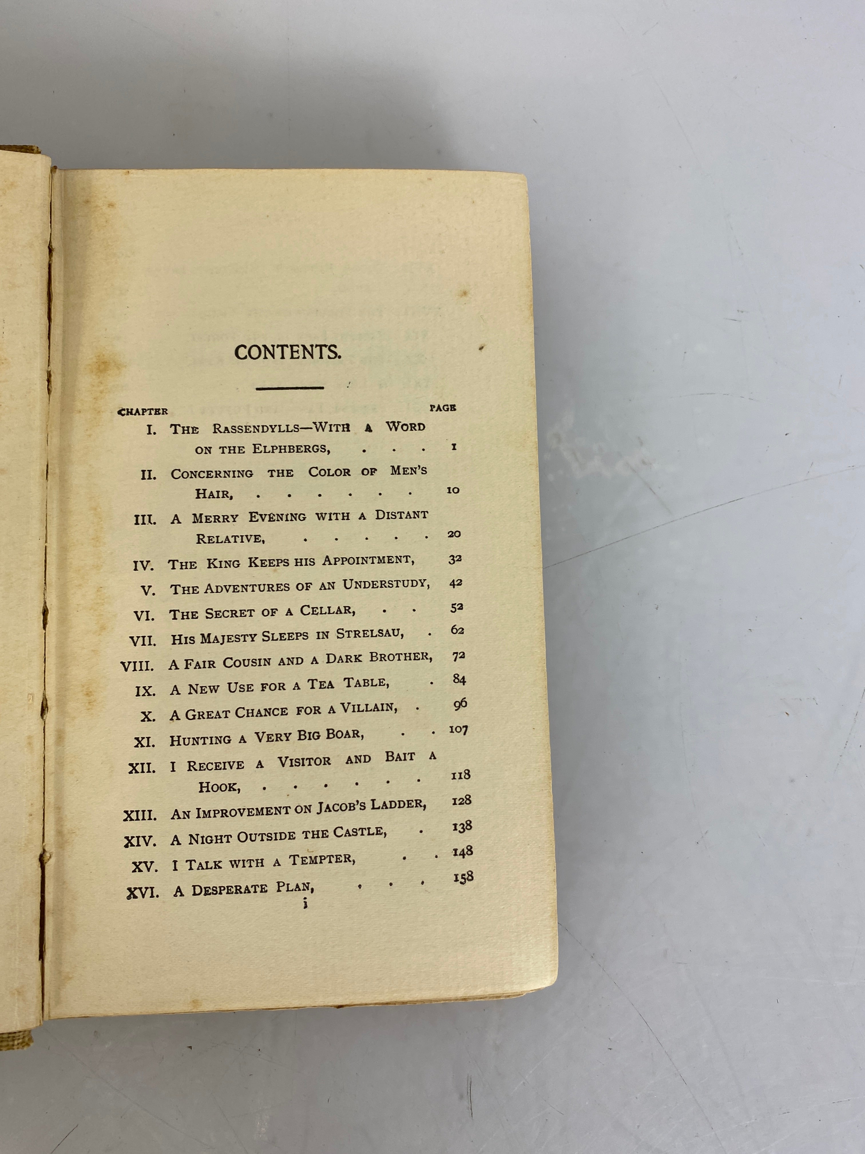 The Prisoner of Zenda by Anthony Hope (Sir Anthony Hope Hawkins) 1896 HC