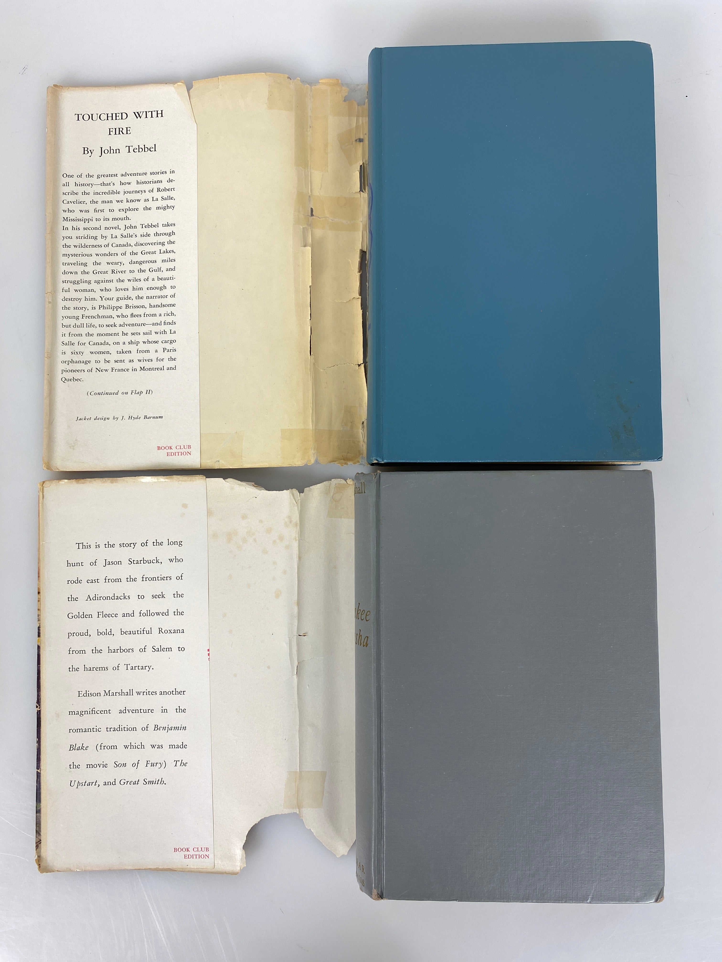 4 Vintage Historical Fiction BCE by Forbes/Brick/Tebbel/Marshall HC DJ