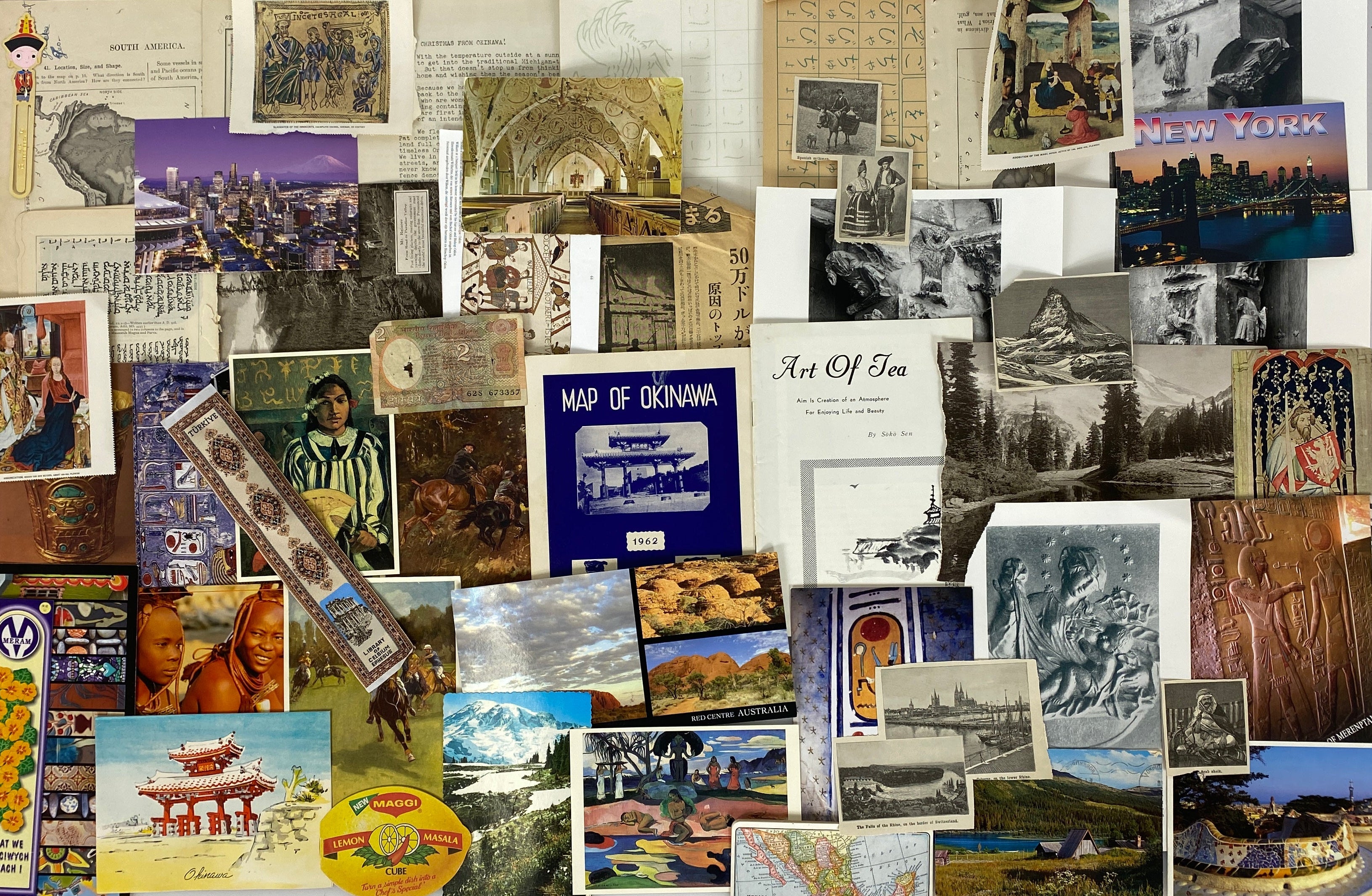 Global Paper Ephemera Pack - 50 pcs