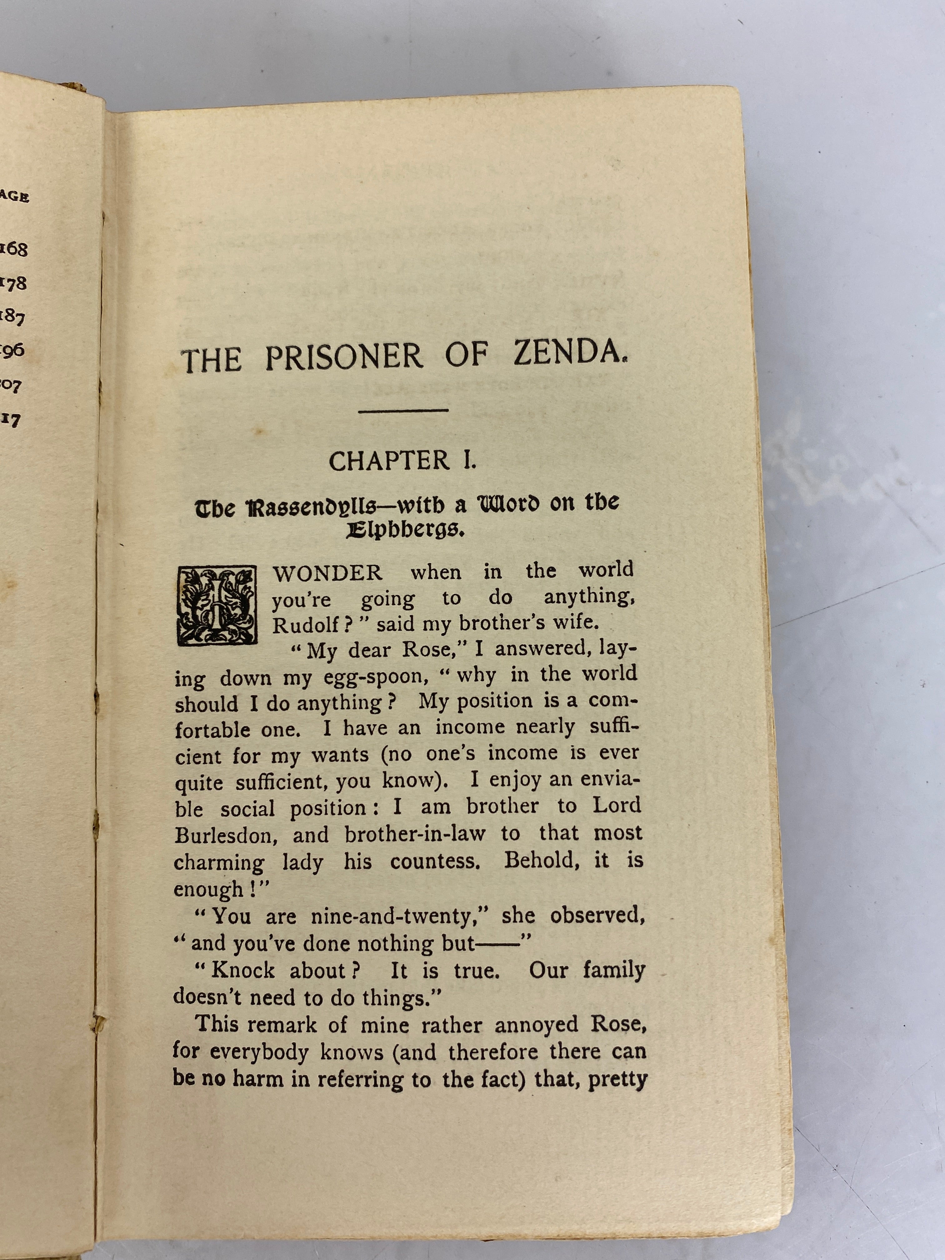 The Prisoner of Zenda by Anthony Hope (Sir Anthony Hope Hawkins) 1896 HC