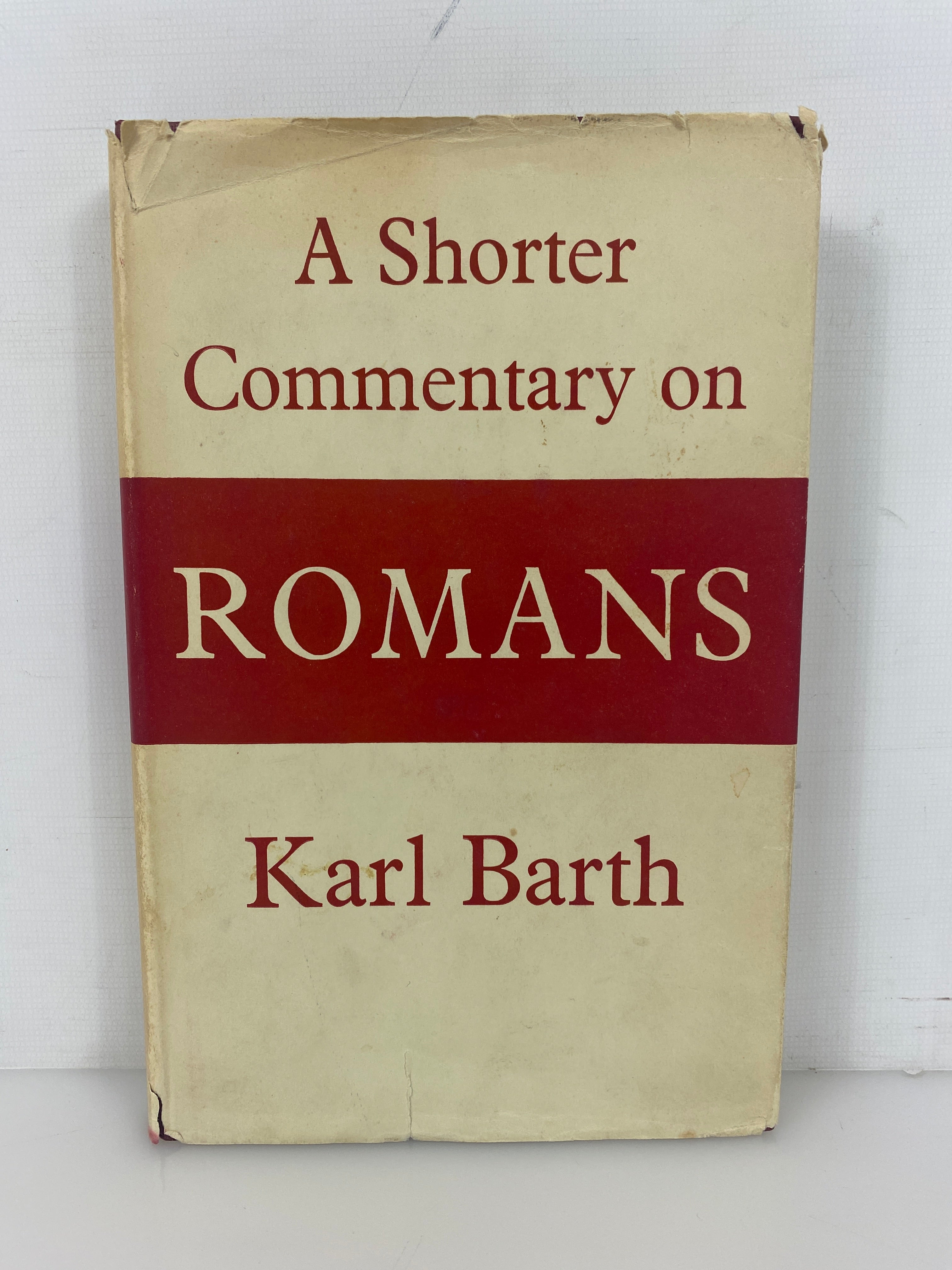 A Shorter Commentary on Romans by Karl Barth 1959 Vintage HC DJ