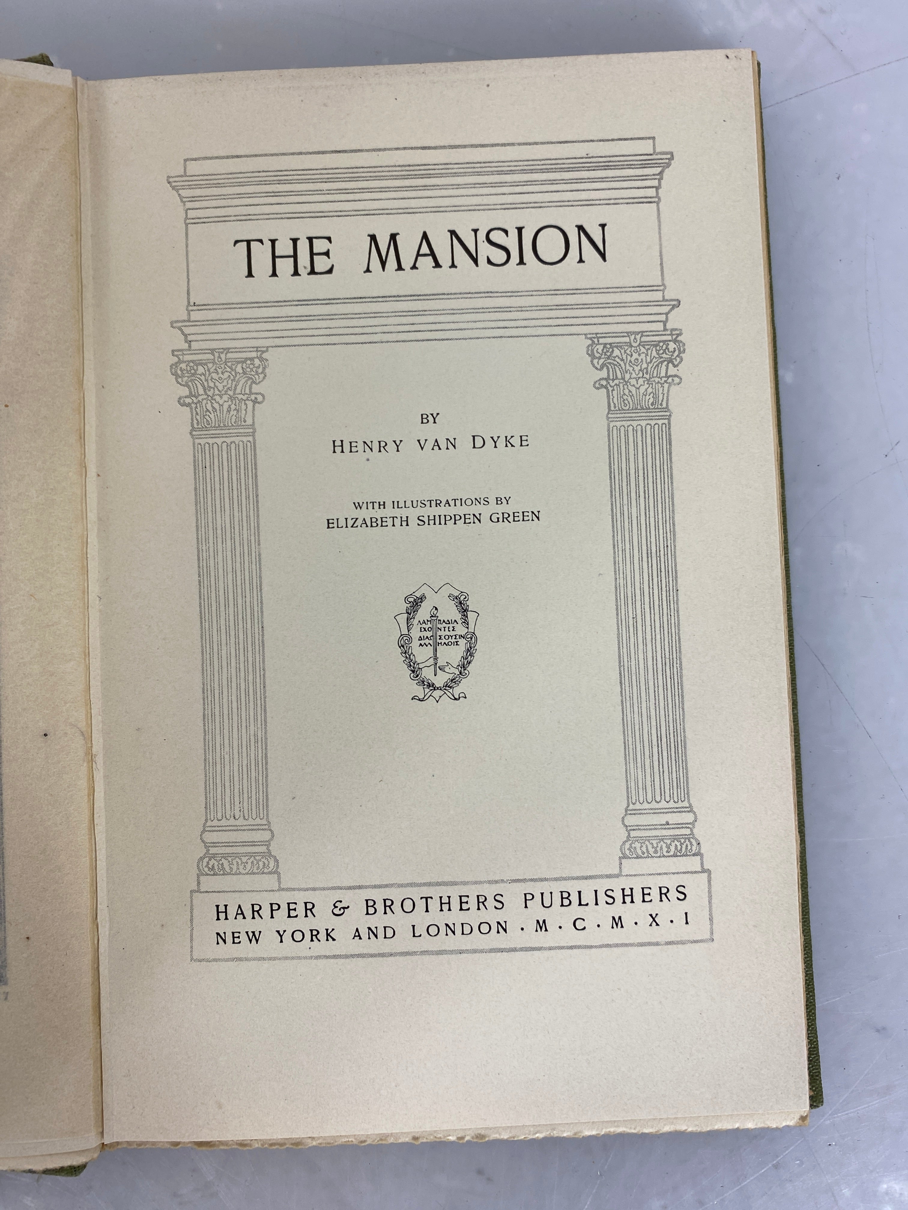 The Mansion by Henry Van Dyke 1911 Harper & Brothers HC