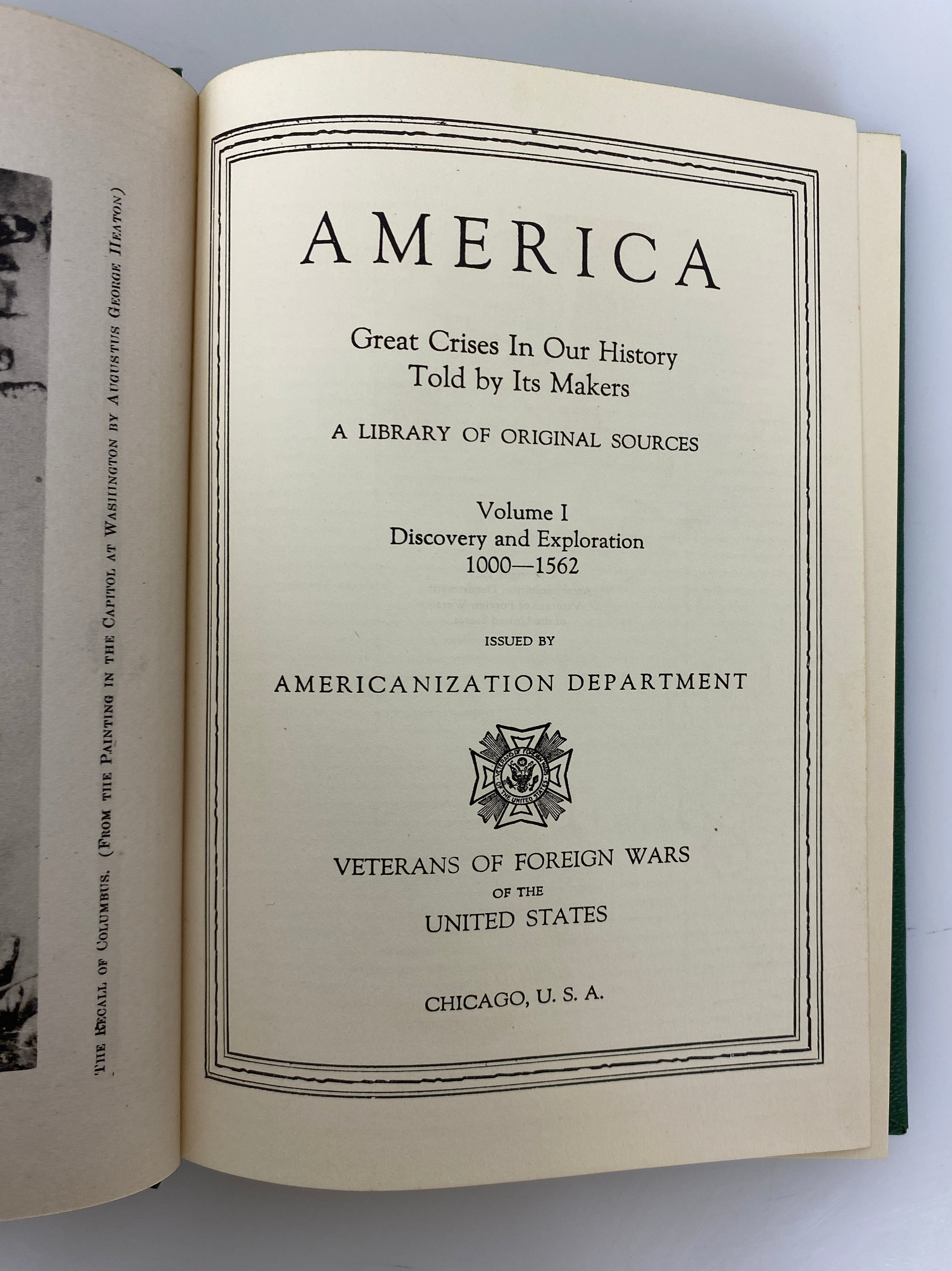 Complete 14 Volume Set America Great Crises in Our History VFW 1925-1947 HC