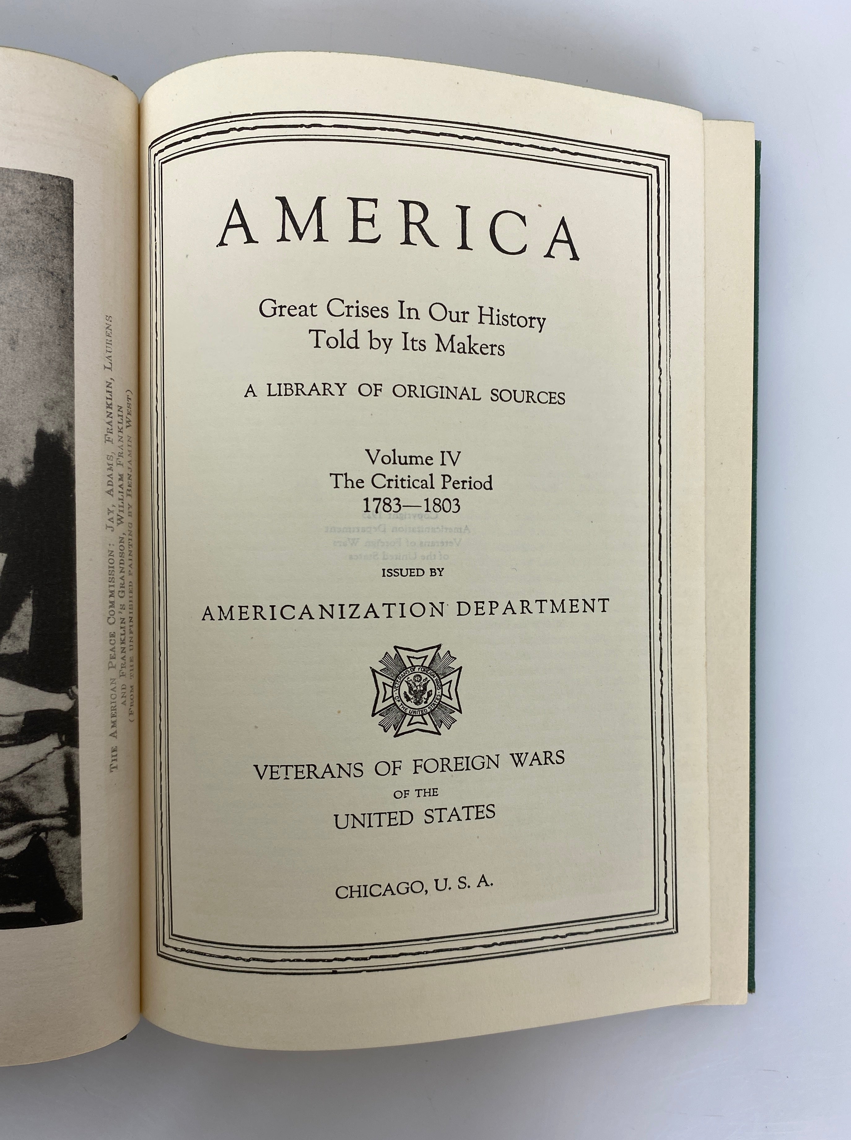 Complete 14 Volume Set America Great Crises in Our History VFW 1925-1947 HC