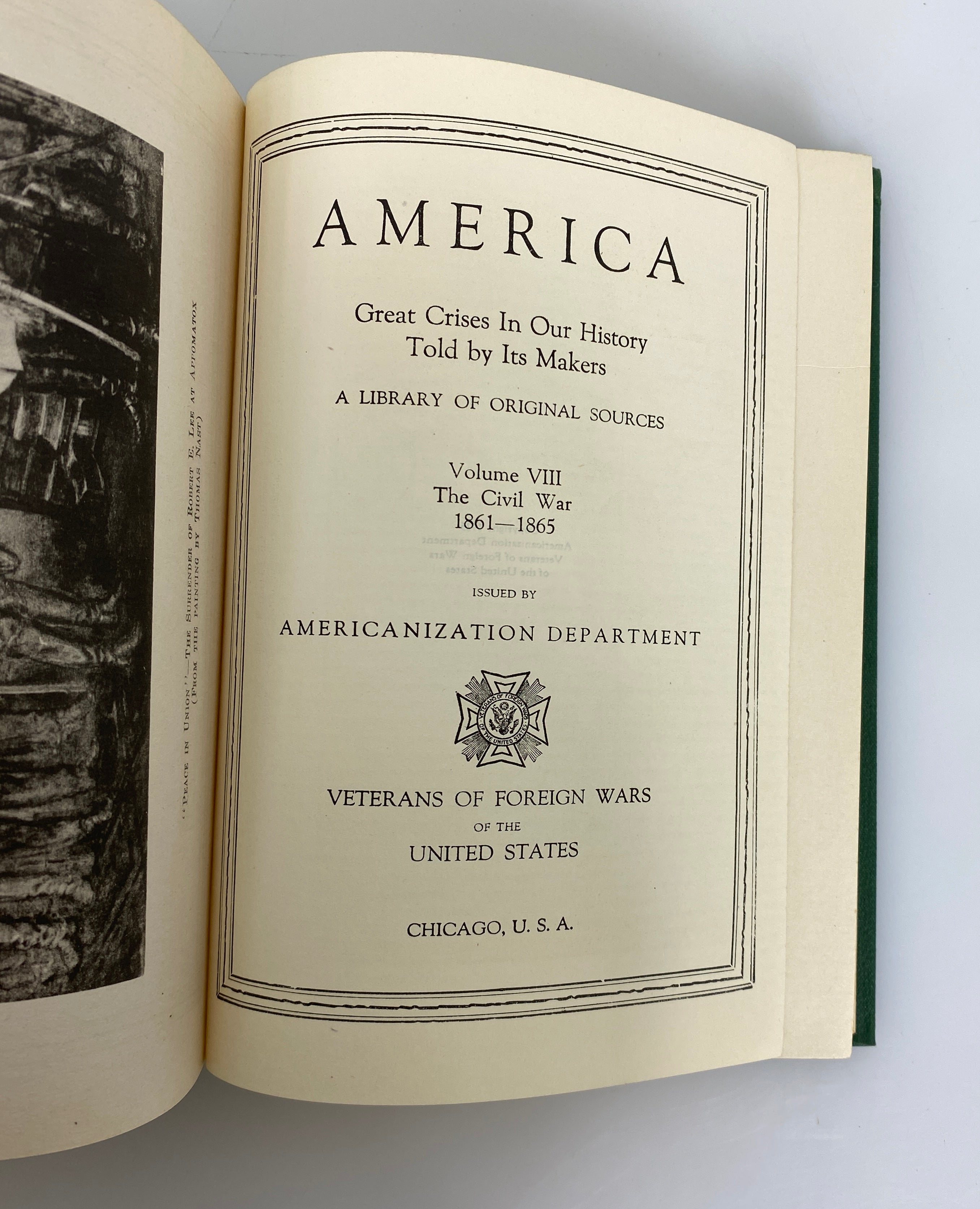 Complete 14 Volume Set America Great Crises in Our History VFW 1925-1947 HC