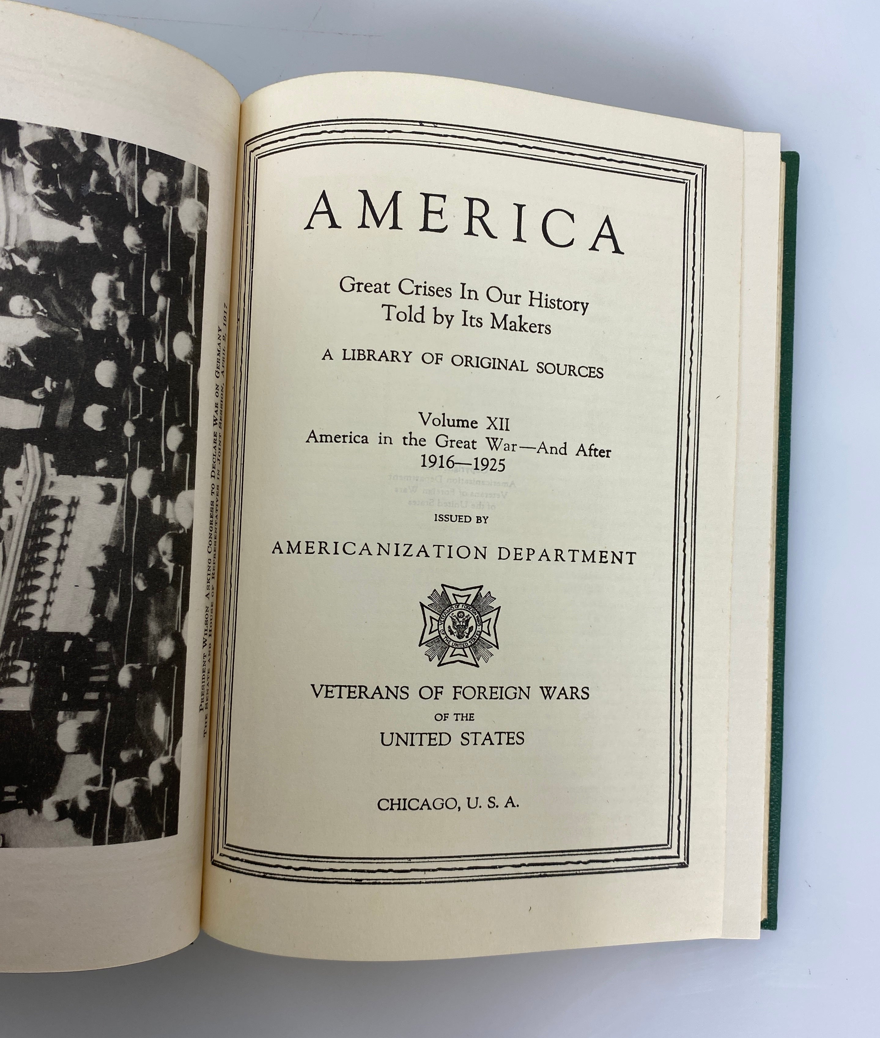 Complete 14 Volume Set America Great Crises in Our History VFW 1925-1947 HC