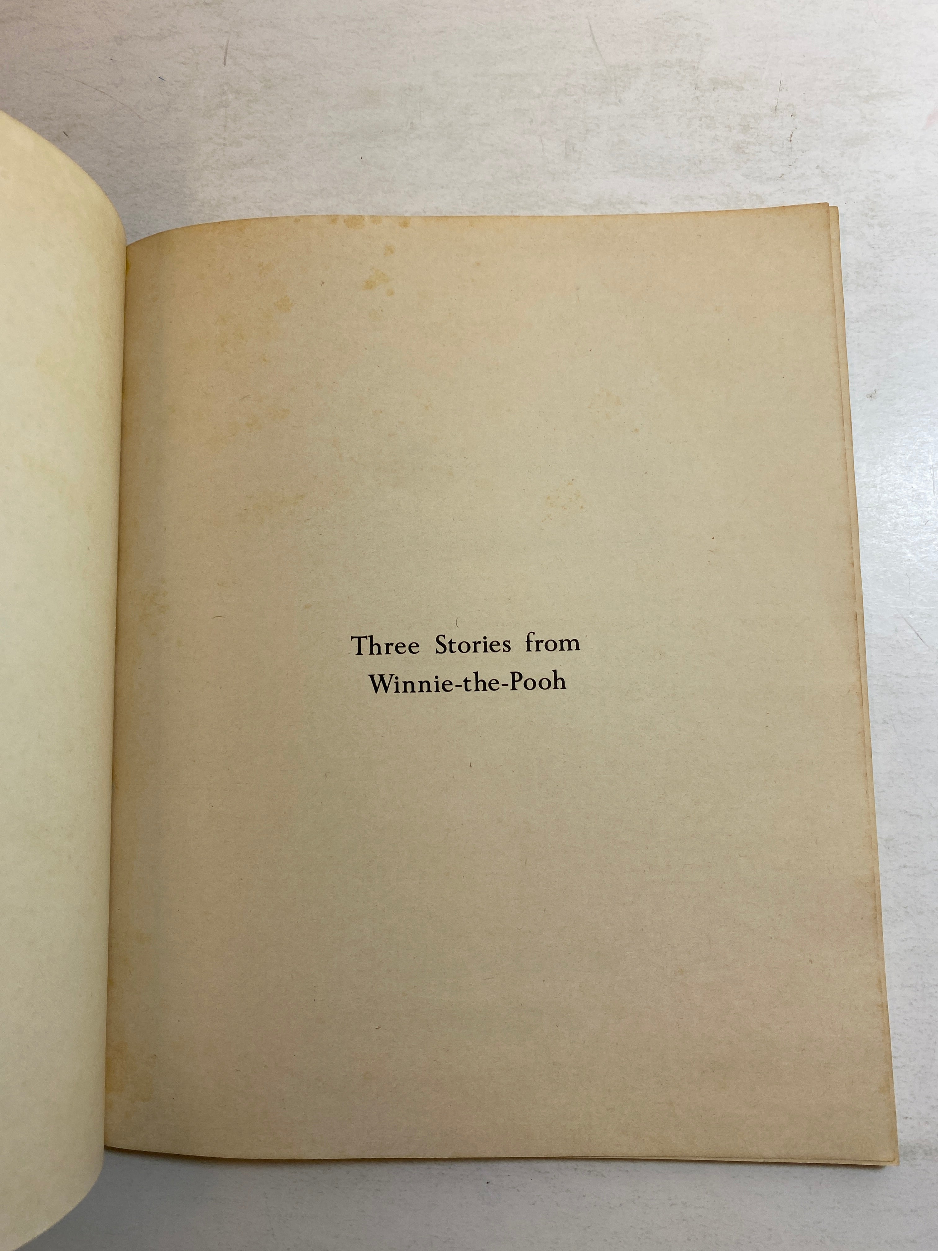 Three Stories from Winnie the Pooh AA Milne SC 1966