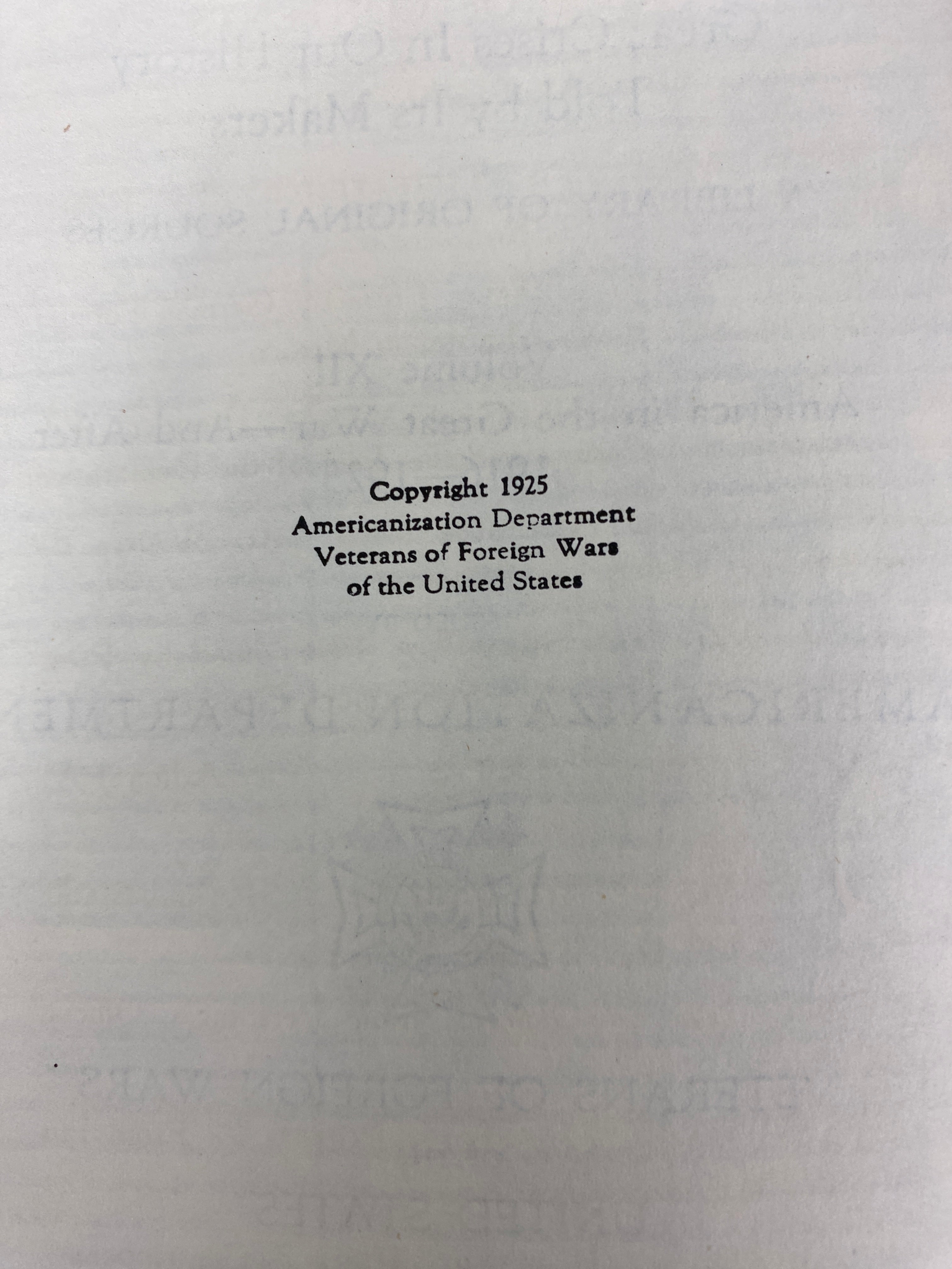 Complete 14 Volume Set America Great Crises in Our History VFW 1925-1947 HC