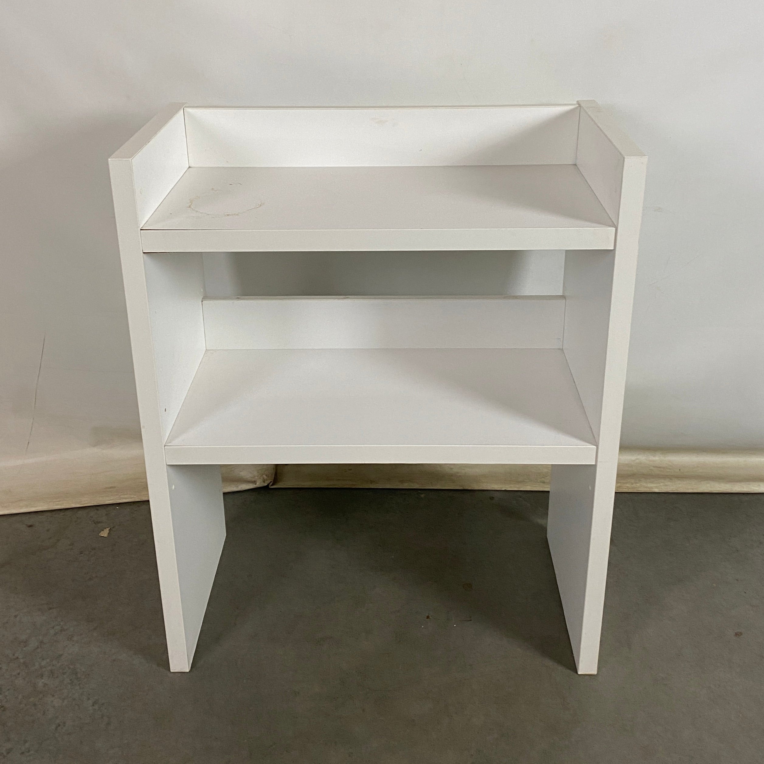 Ikea White 2 Shelf Tall Wood Organizer