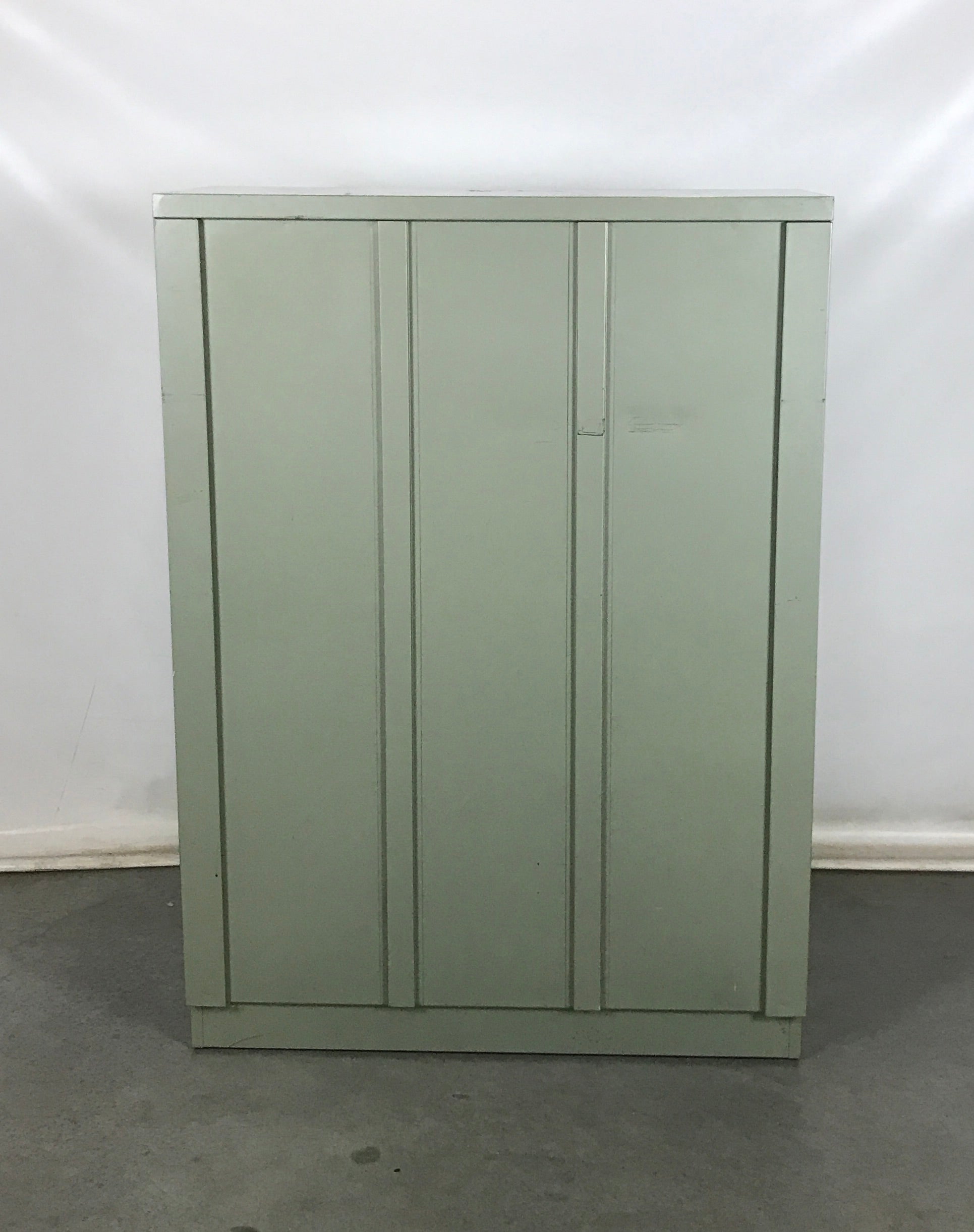 Green Steelcase Metal Shelf