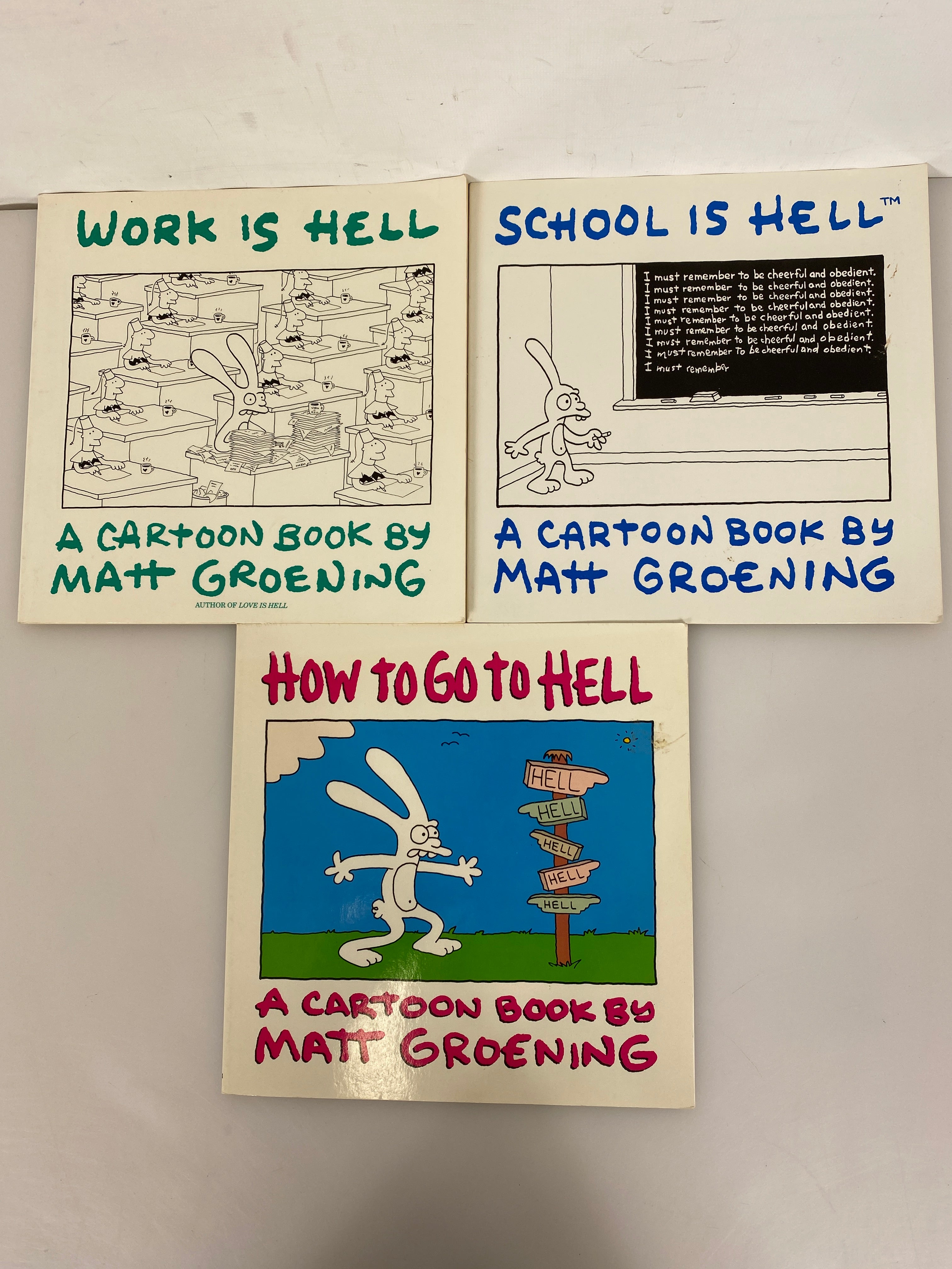 Lot of 3 Hell Series Matt Groening SC 1985-1991