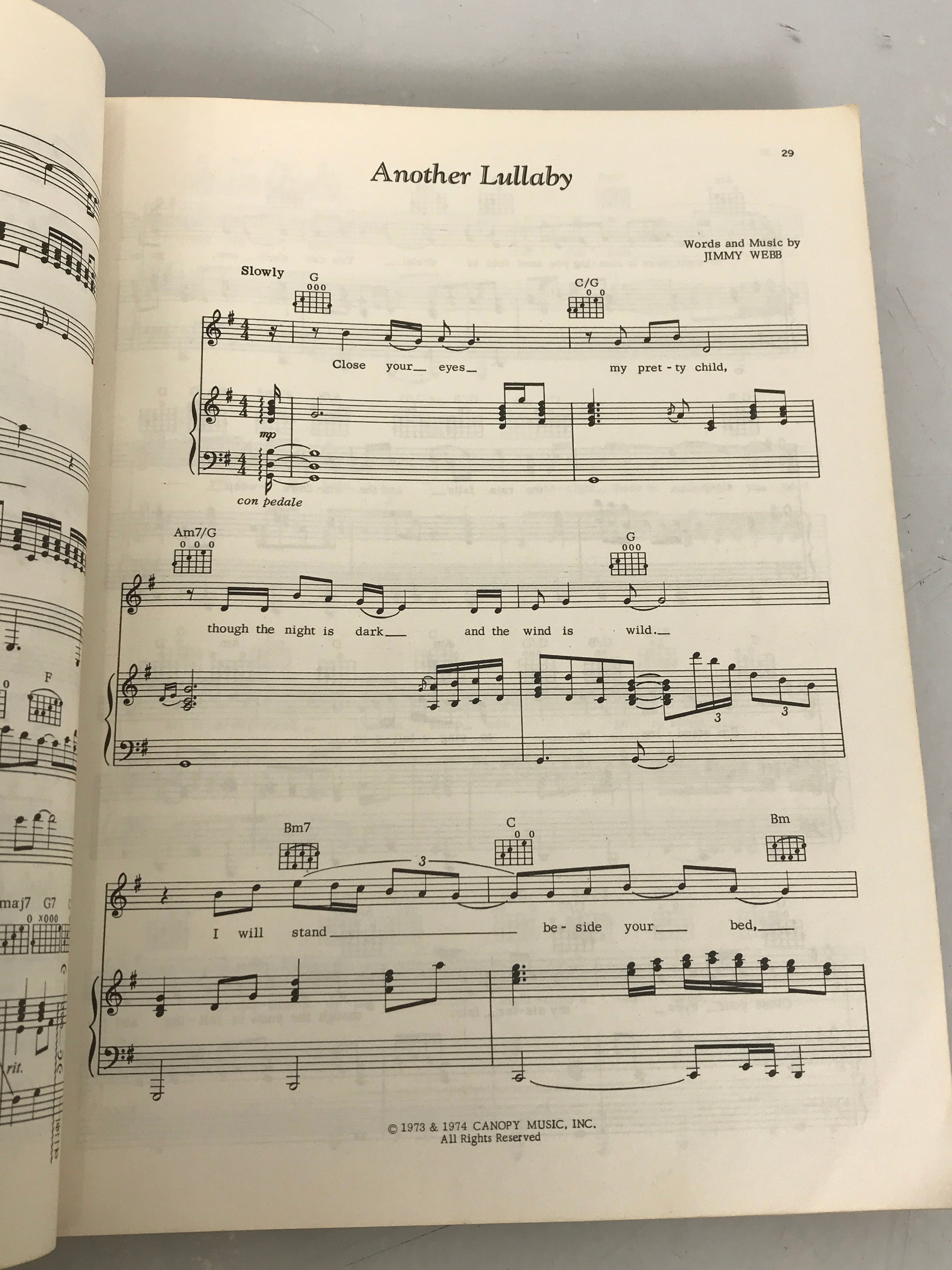 Peaceful Easy Feeling Vol II (sheet music) 1974 SC