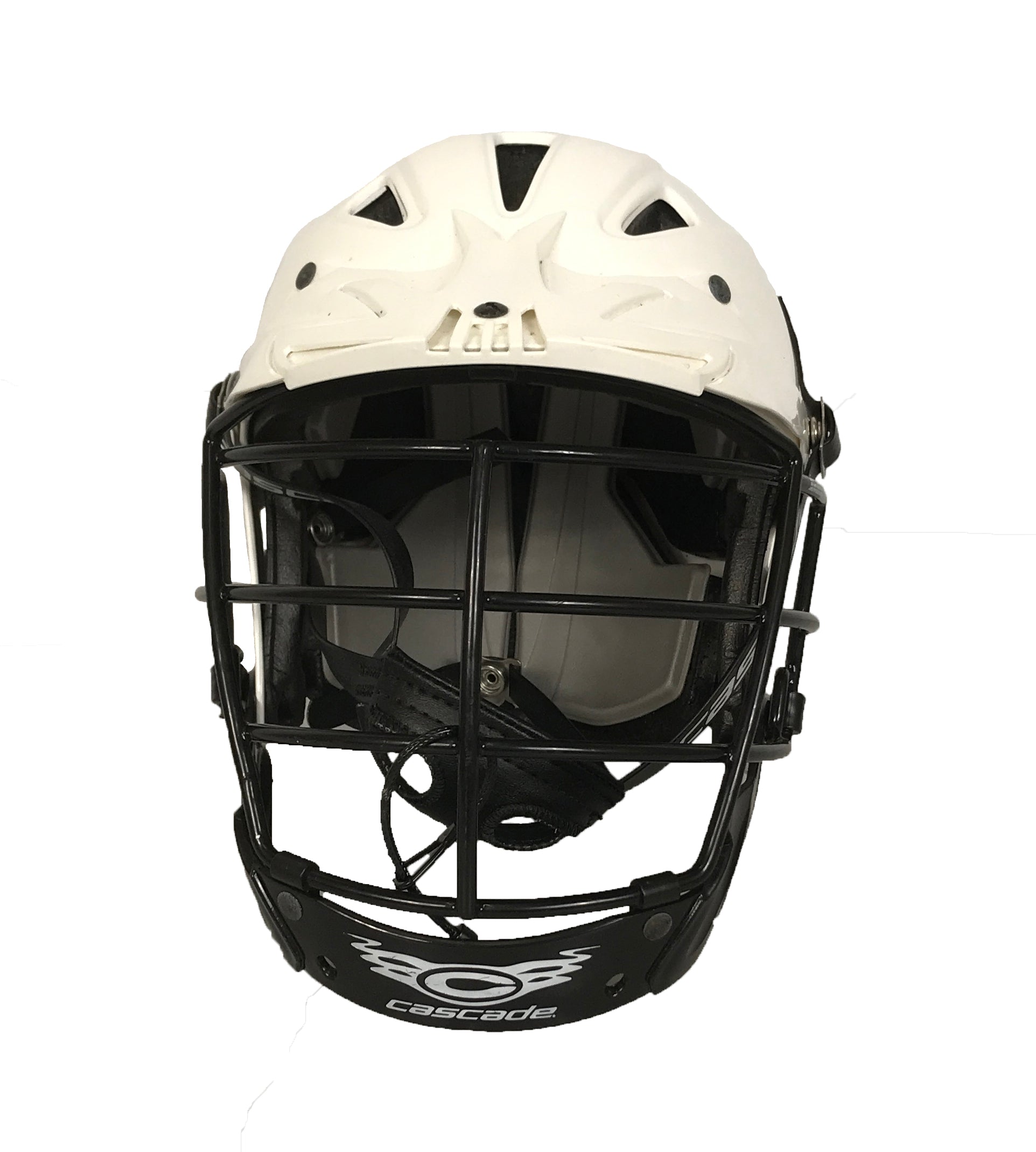 Cascade White Lacrosse Helmet Adult Size Medium
