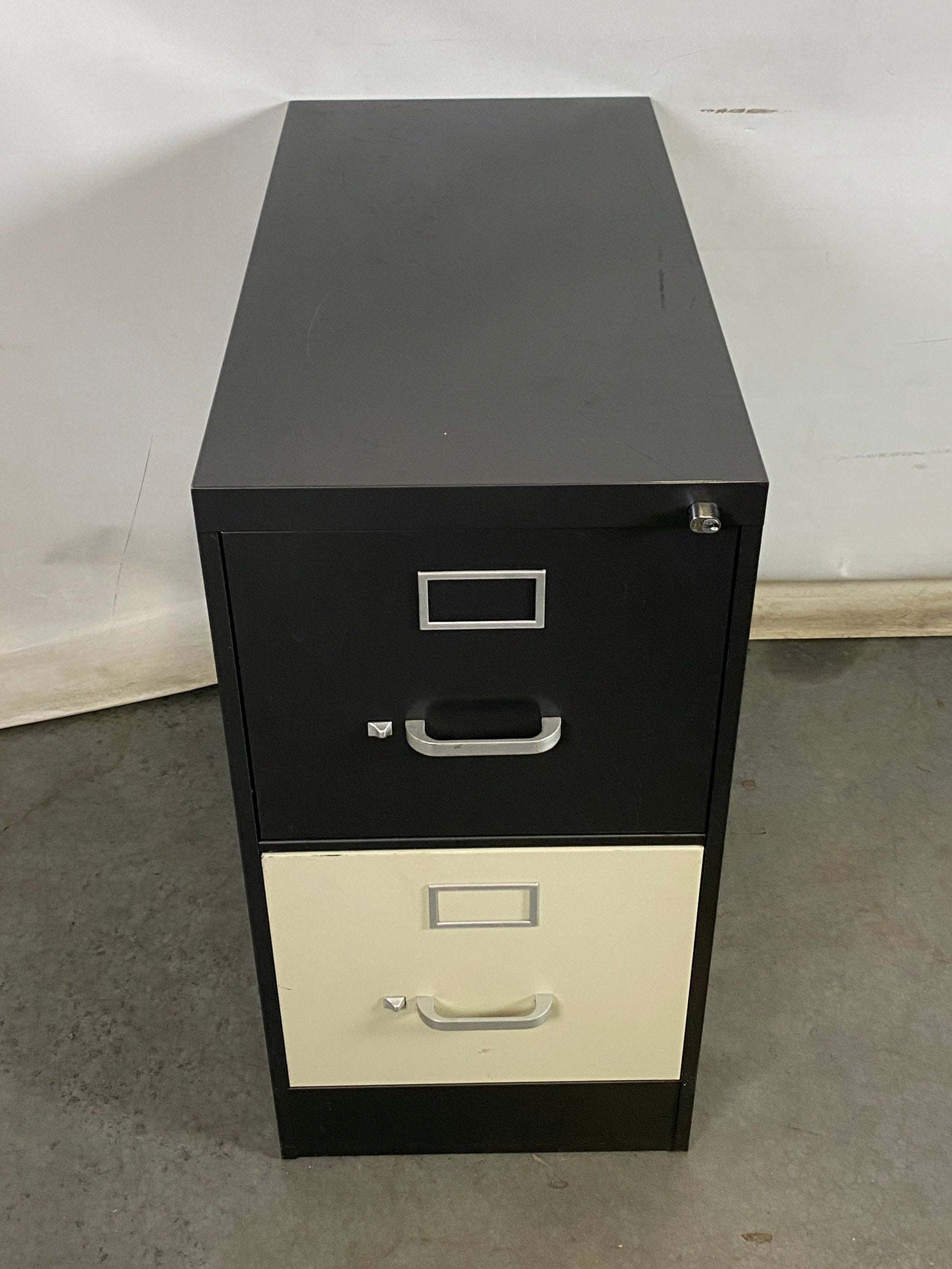 Vintage Steelcase #1774 Multi Color 2 Drawer File Cabinet