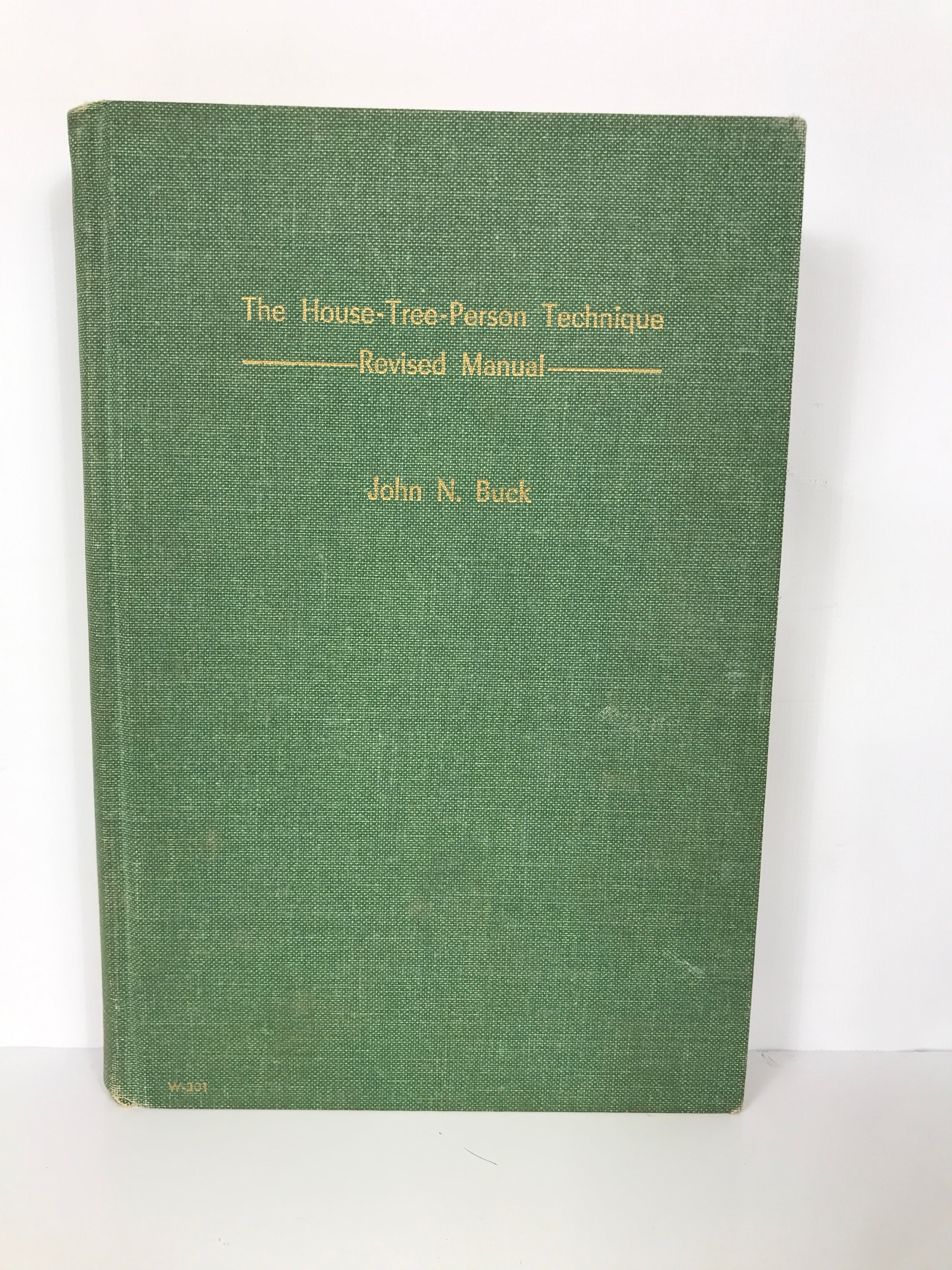 The House Tree Person Technique John Buck 1966 Revised Manual HC