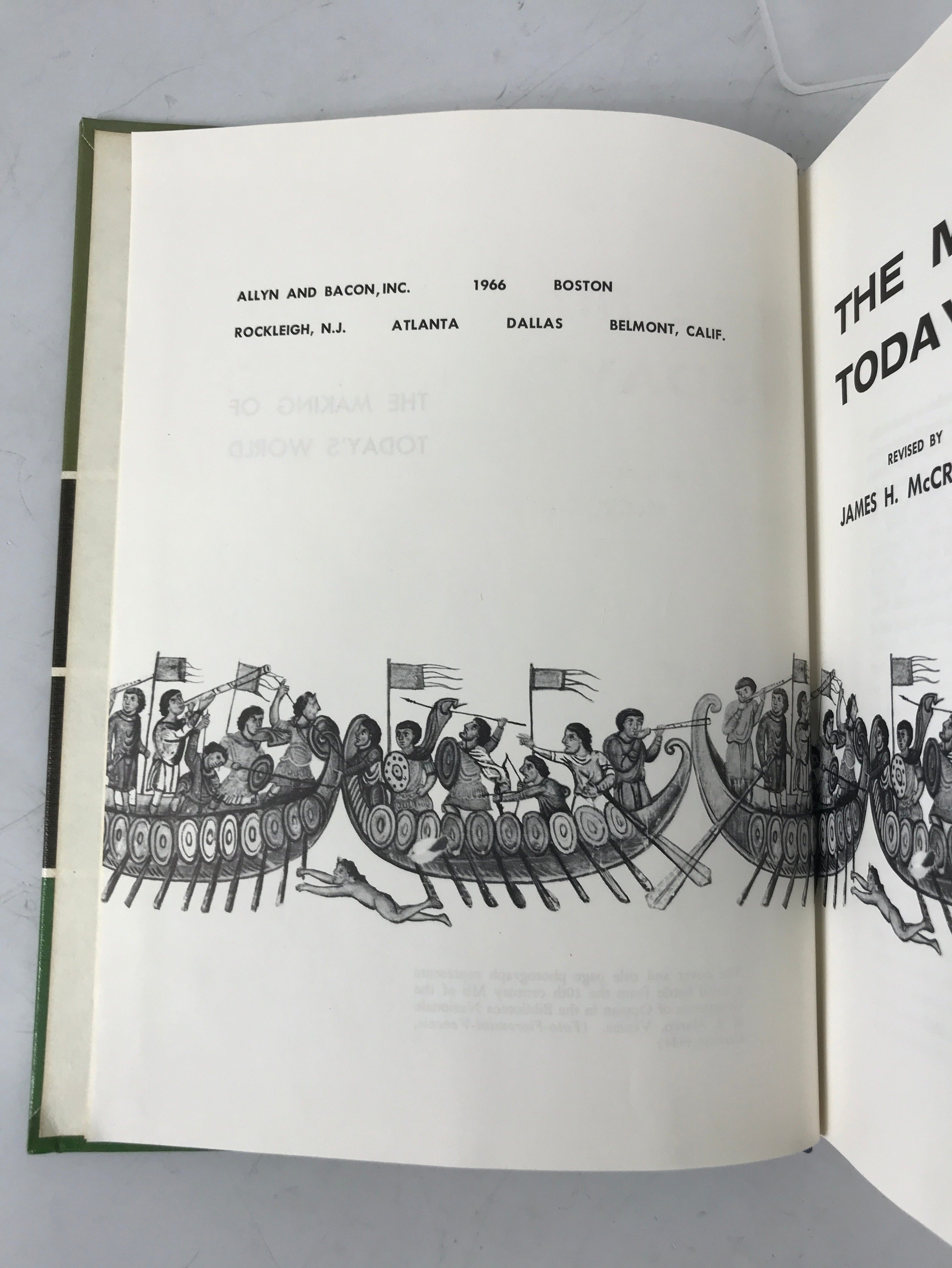 The Making of Today's World McCrocklin 1966 HC Vintage Textbook