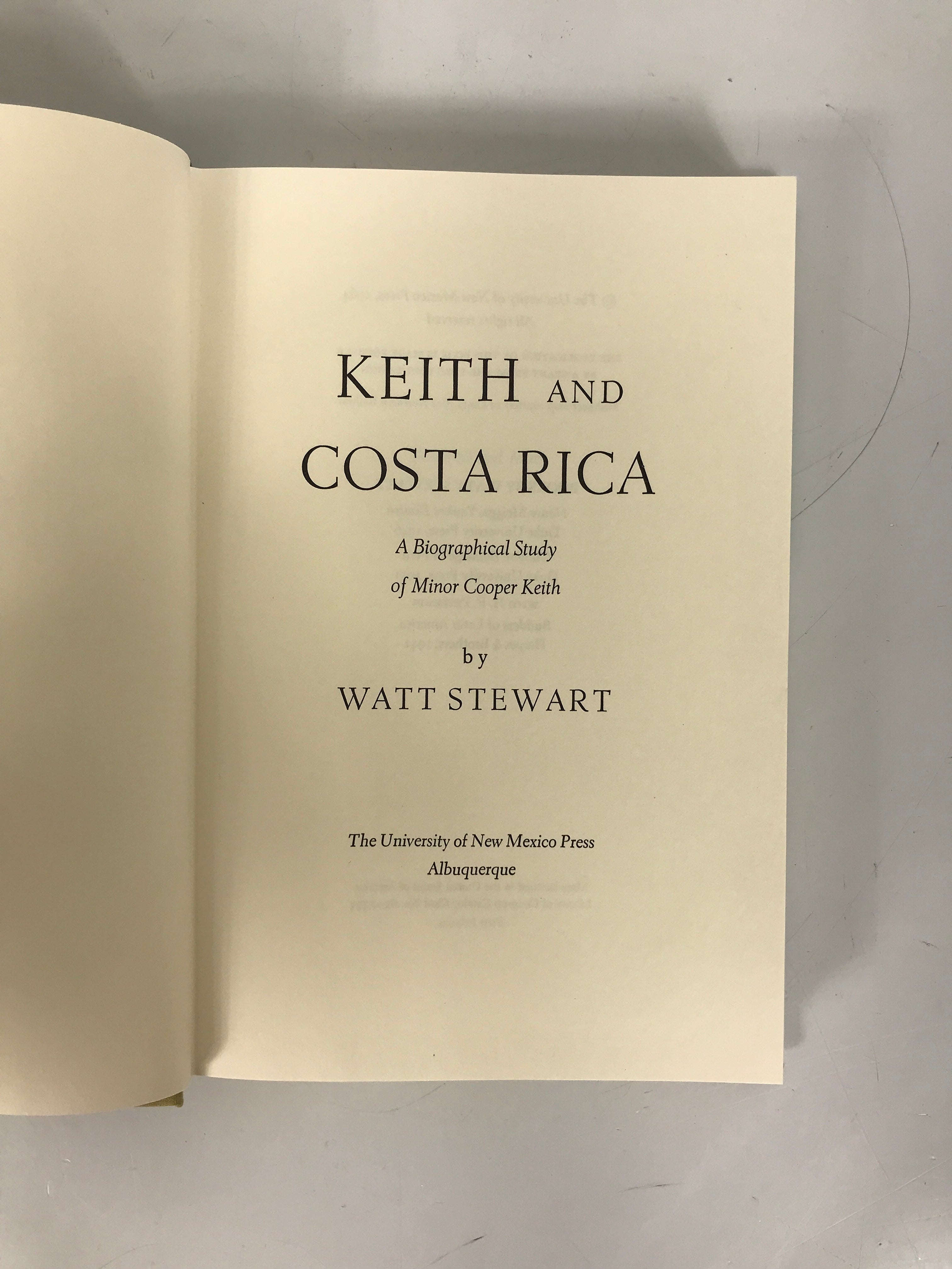 Keith and Costa Rica by Watt Stewart 1964 1st Edition HC DJ