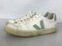 Veja White and Green Leather Sneakers Women's Size 9.5