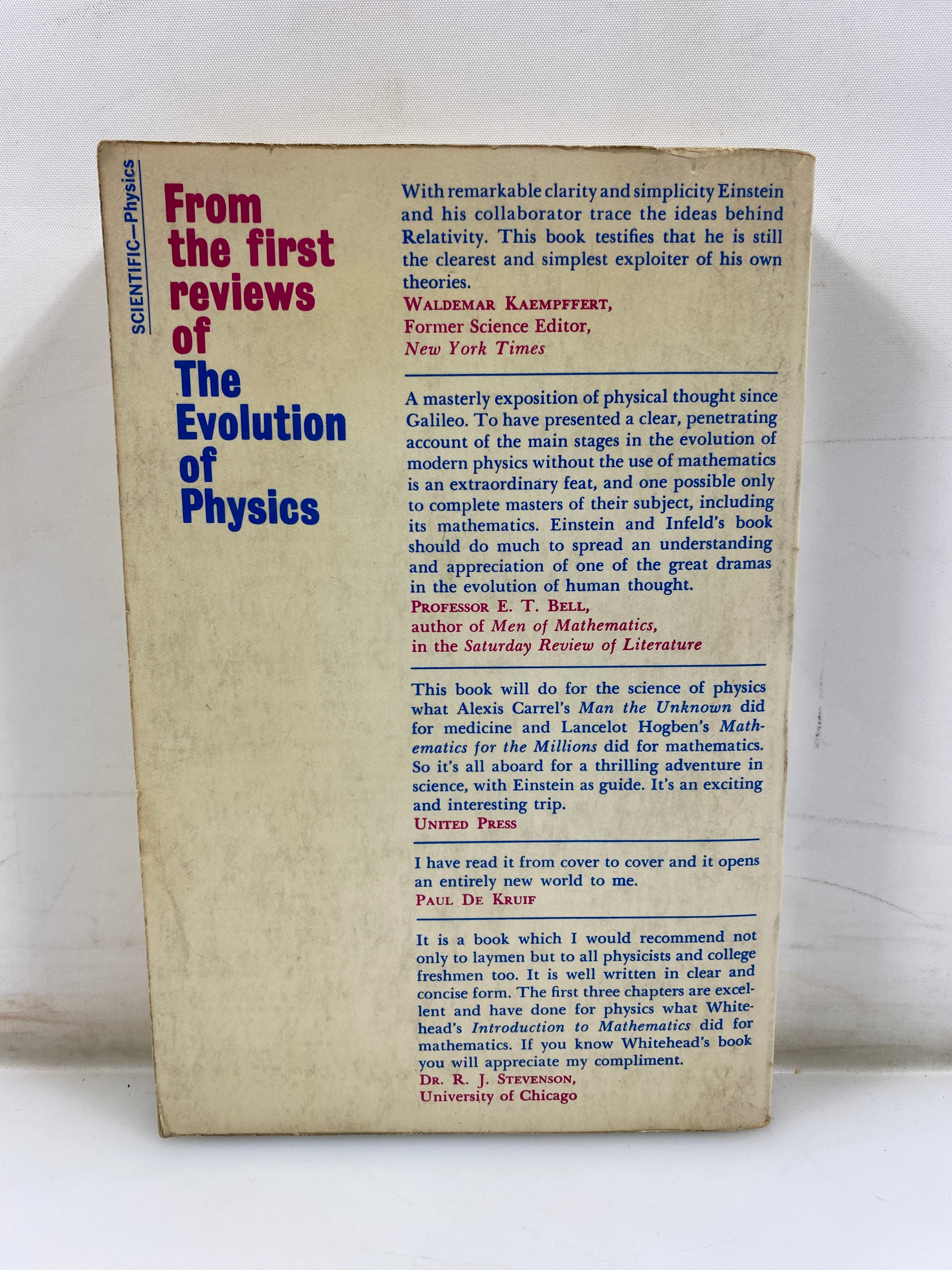 The Evolution of Physics by Einstein & Infeld 1965 SC