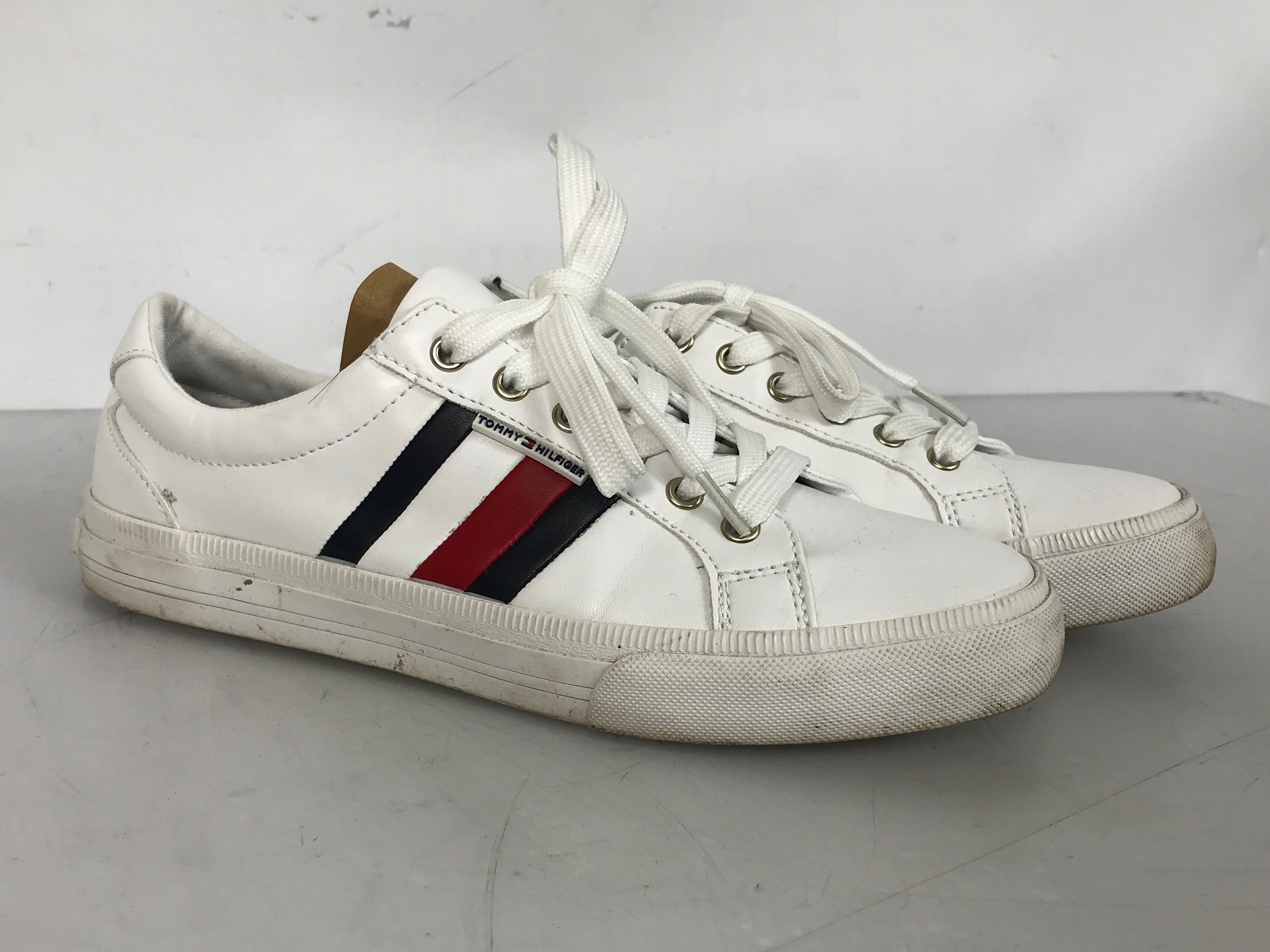 Tommy Hilfiger White Leather Sneakers Women's Size 7