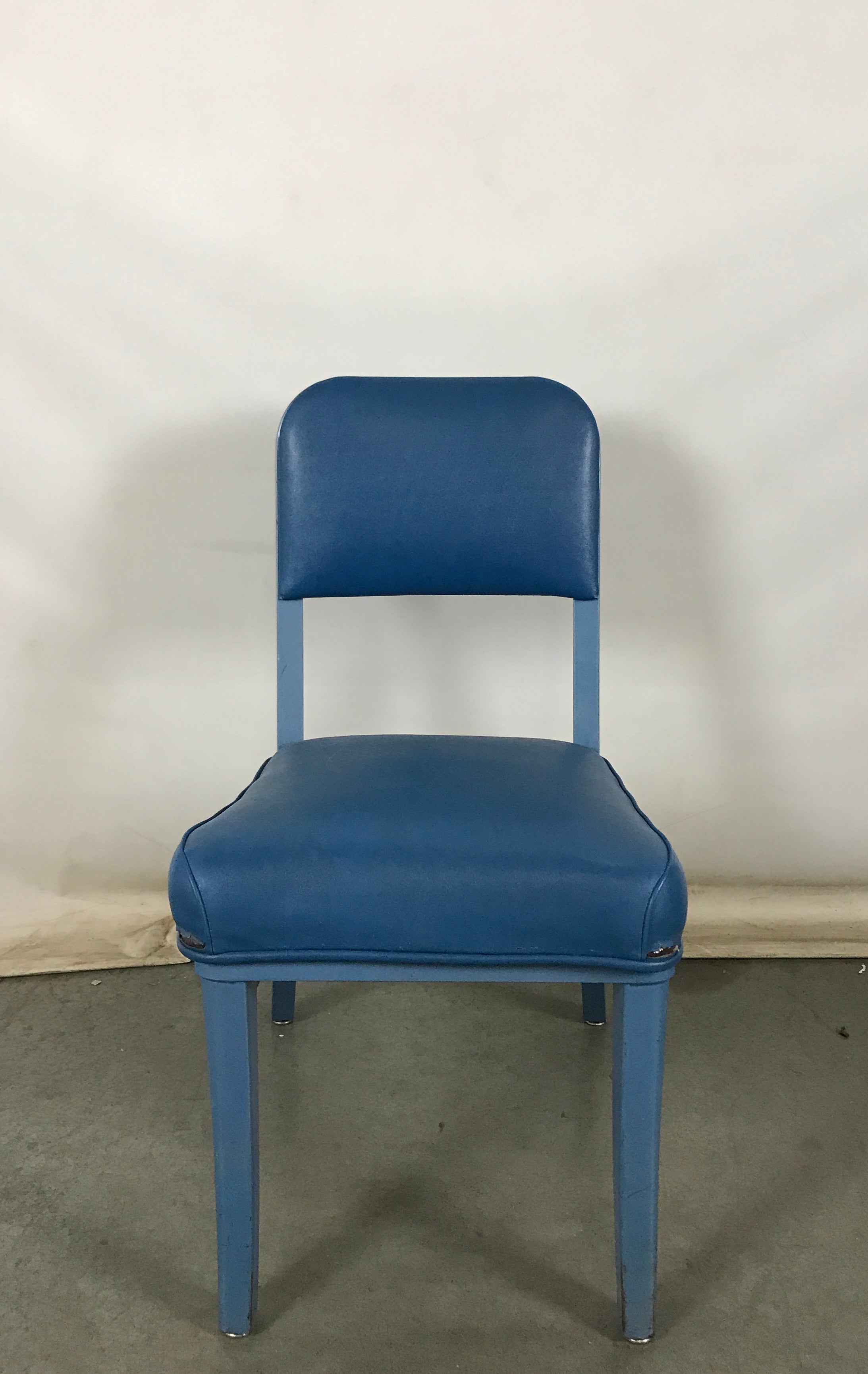 Steelcase Light Blue Armless Chair