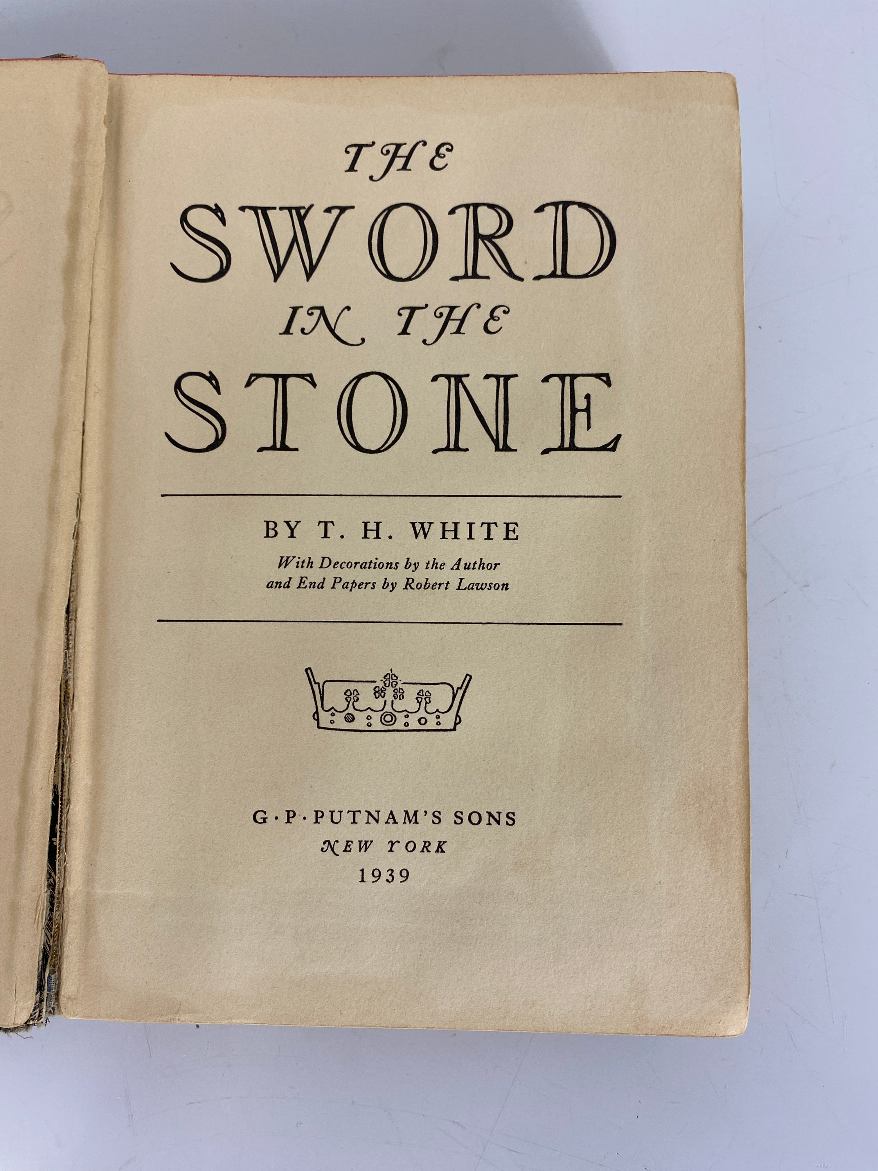 The Sword in the Stone by T.H. White First Edition 1939 G.P. Putnam's Sons HC