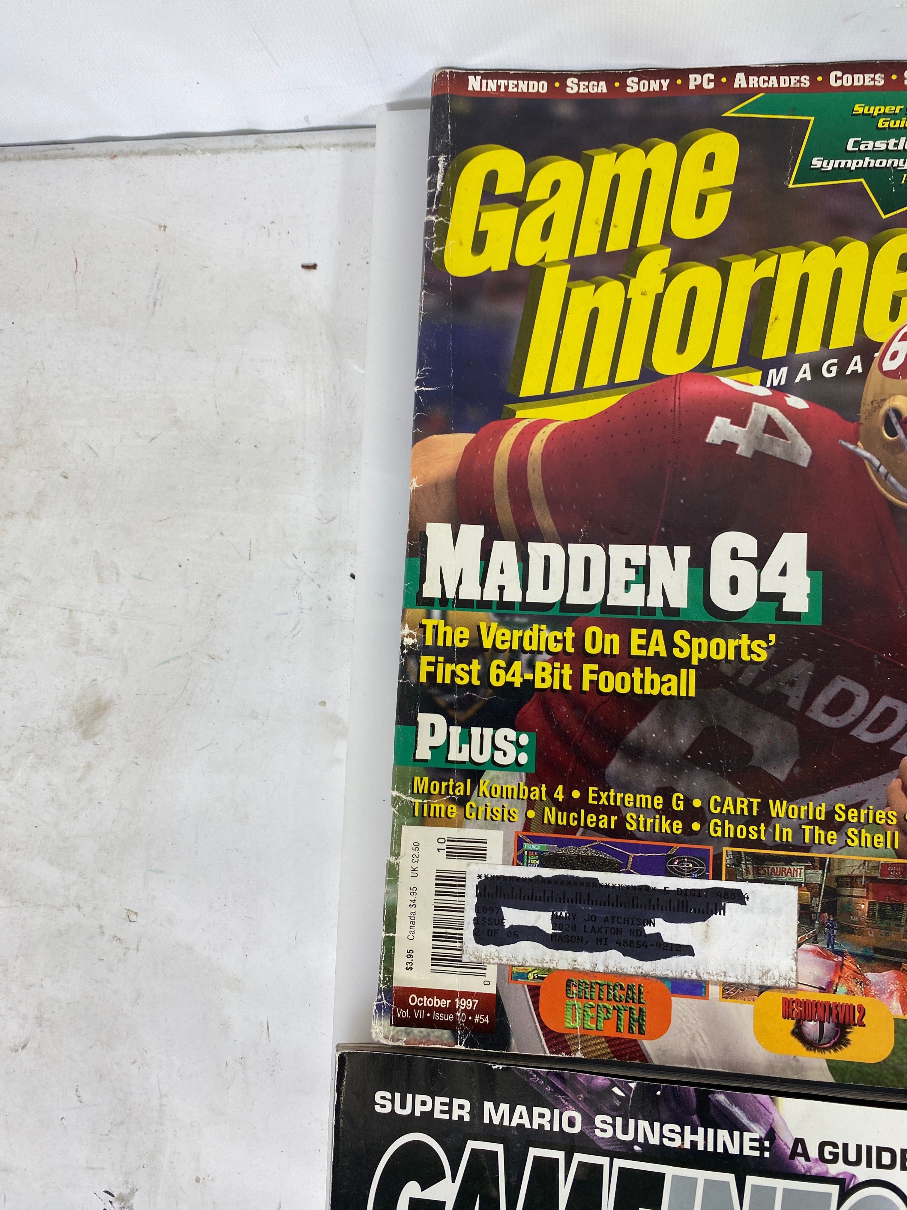 Lot of 8 Game Informer Magazines 1997-2008