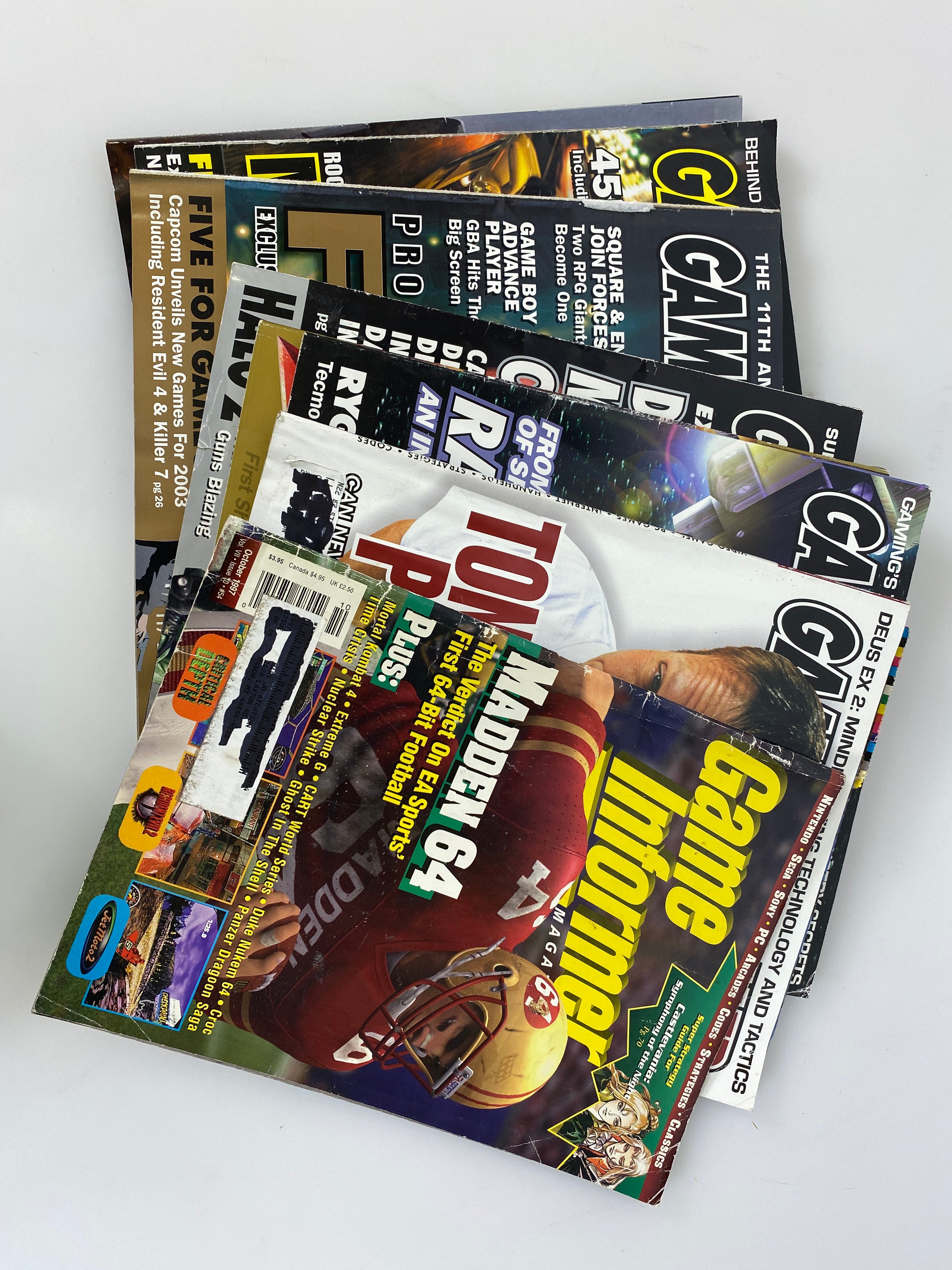 Lot of 8 Game Informer Magazines 1997-2008