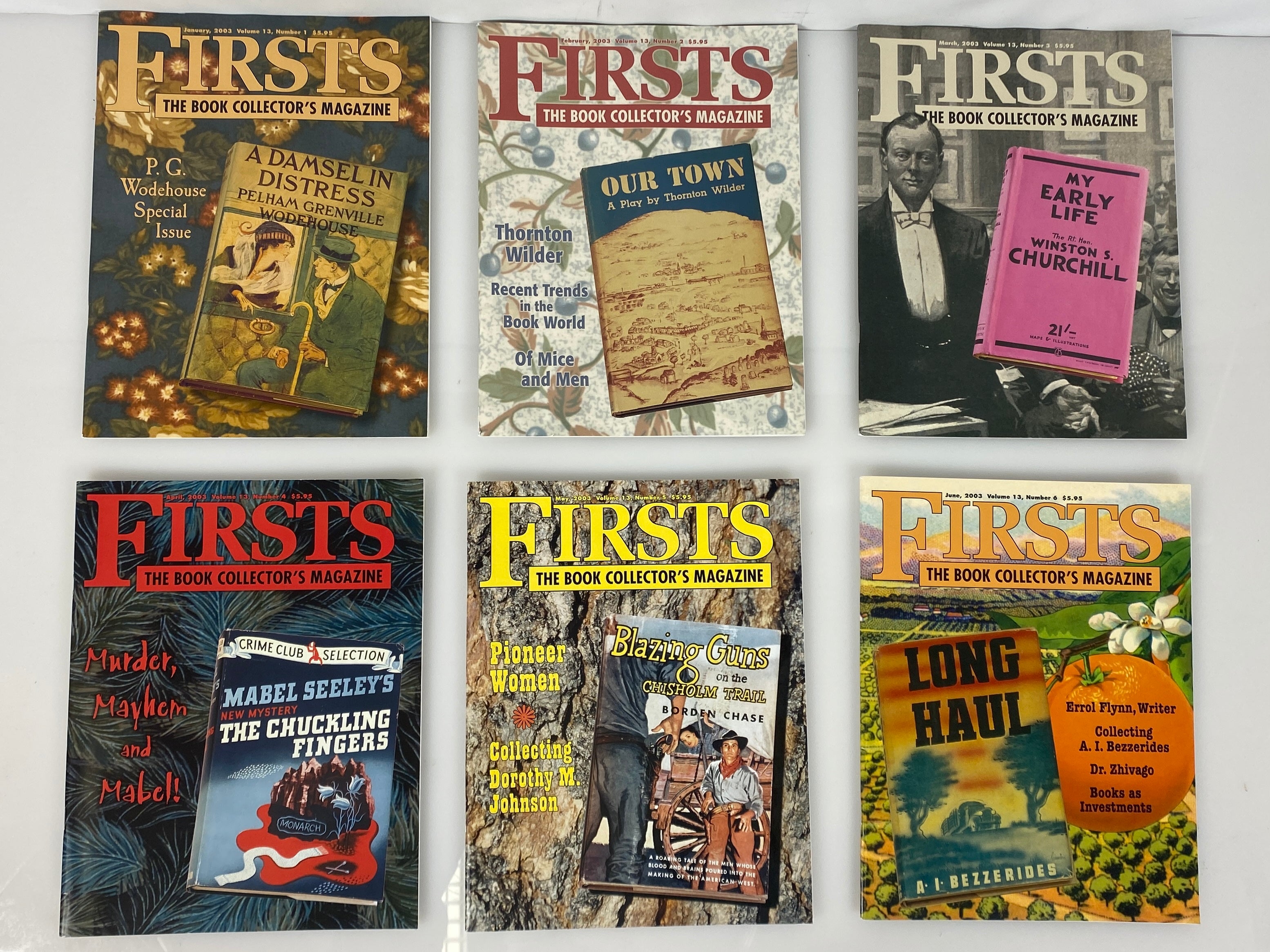 Lot of 10 Firsts Book Collector's Magazine (2003 Full Year)
