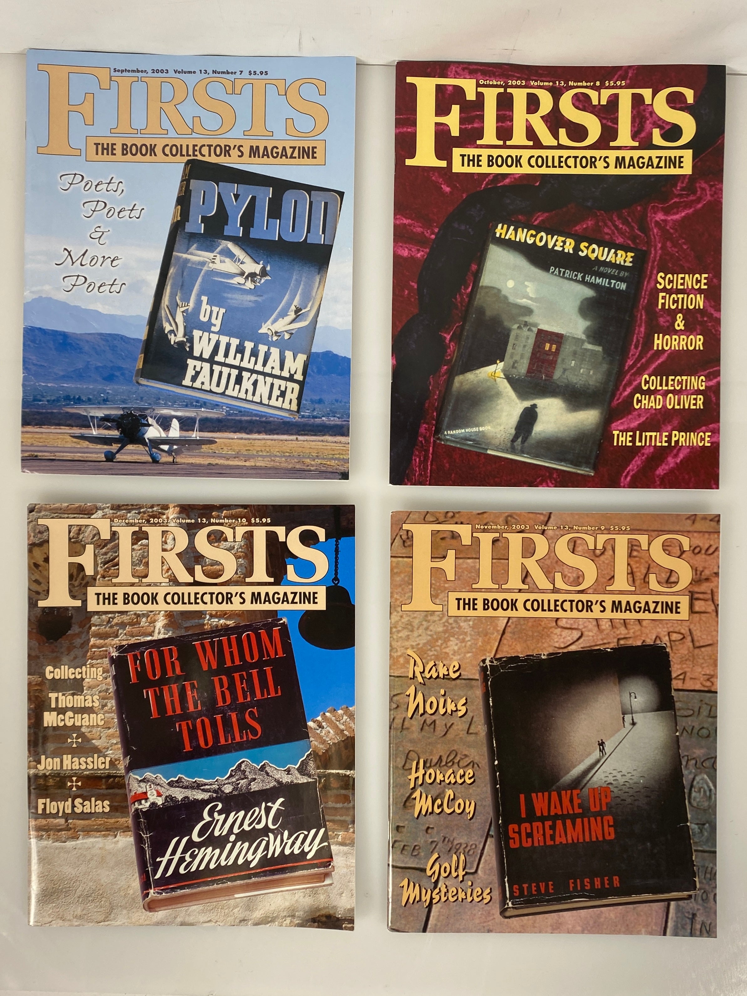 Lot of 10 Firsts Book Collector's Magazine (2003 Full Year)
