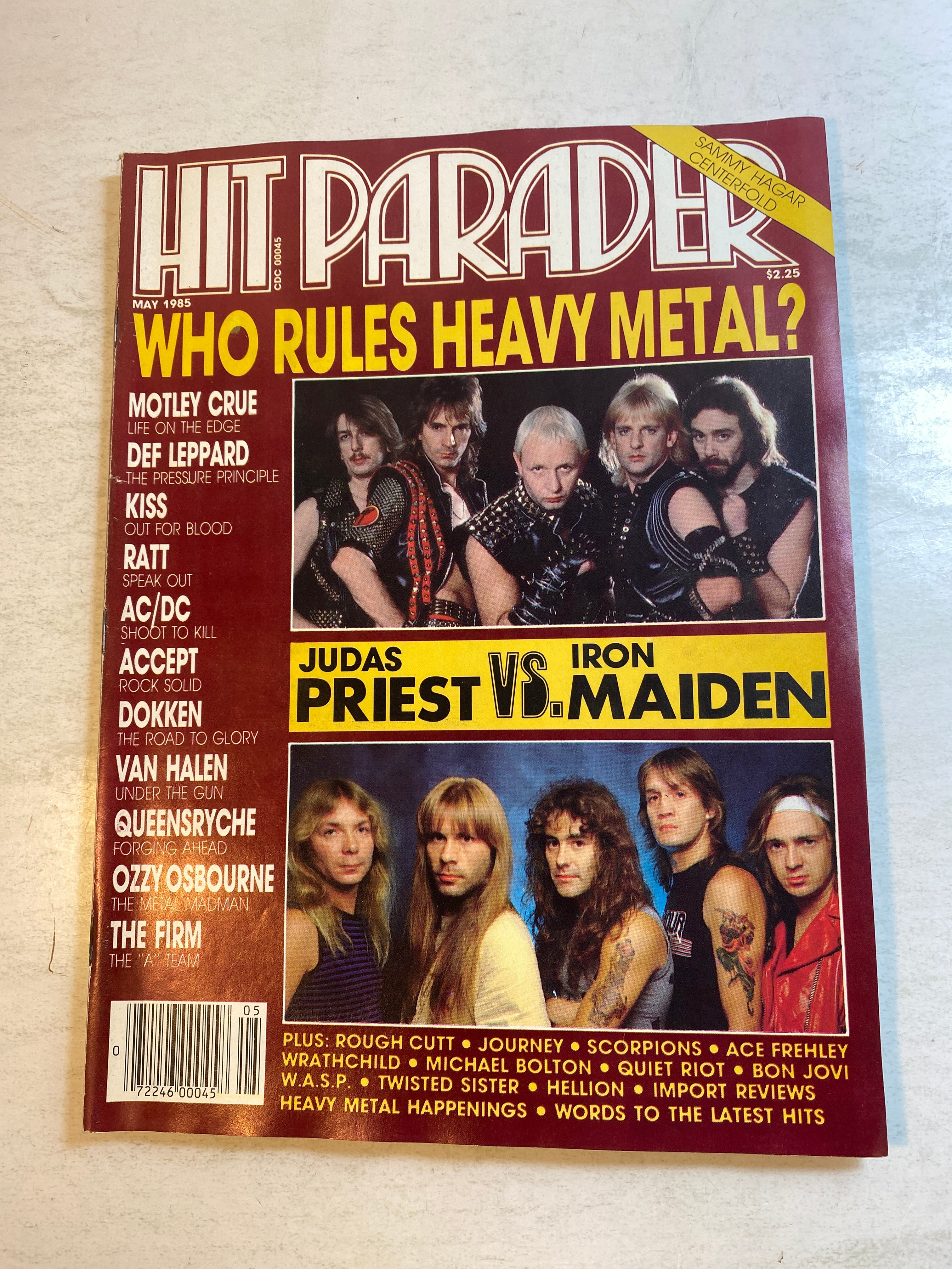 Hit Parader Magazine May 1985 Judas Priest Vs. Iron Maiden