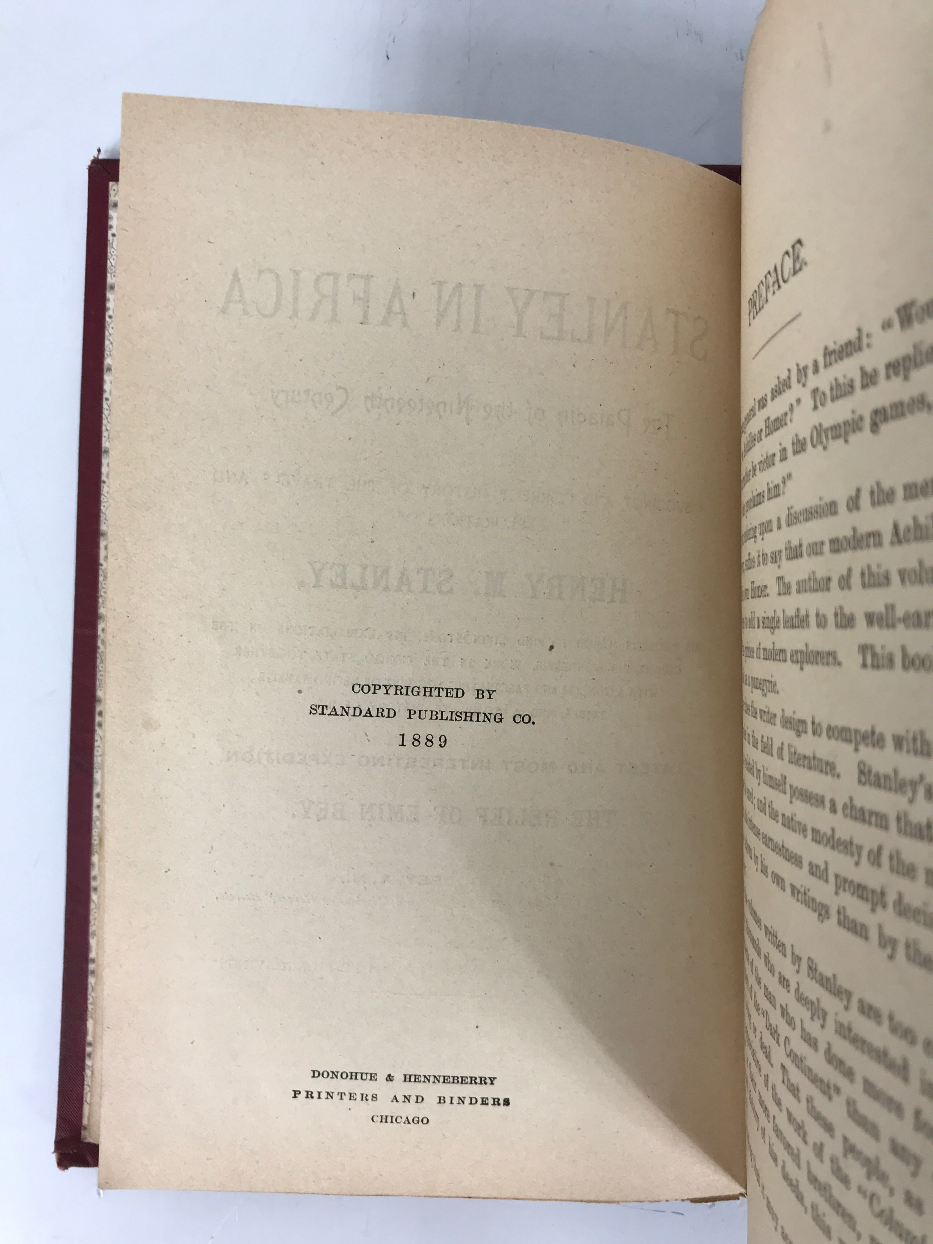 Stanley in Africa The Paladin of the 19th Century by Godbey 1890 Antique HC