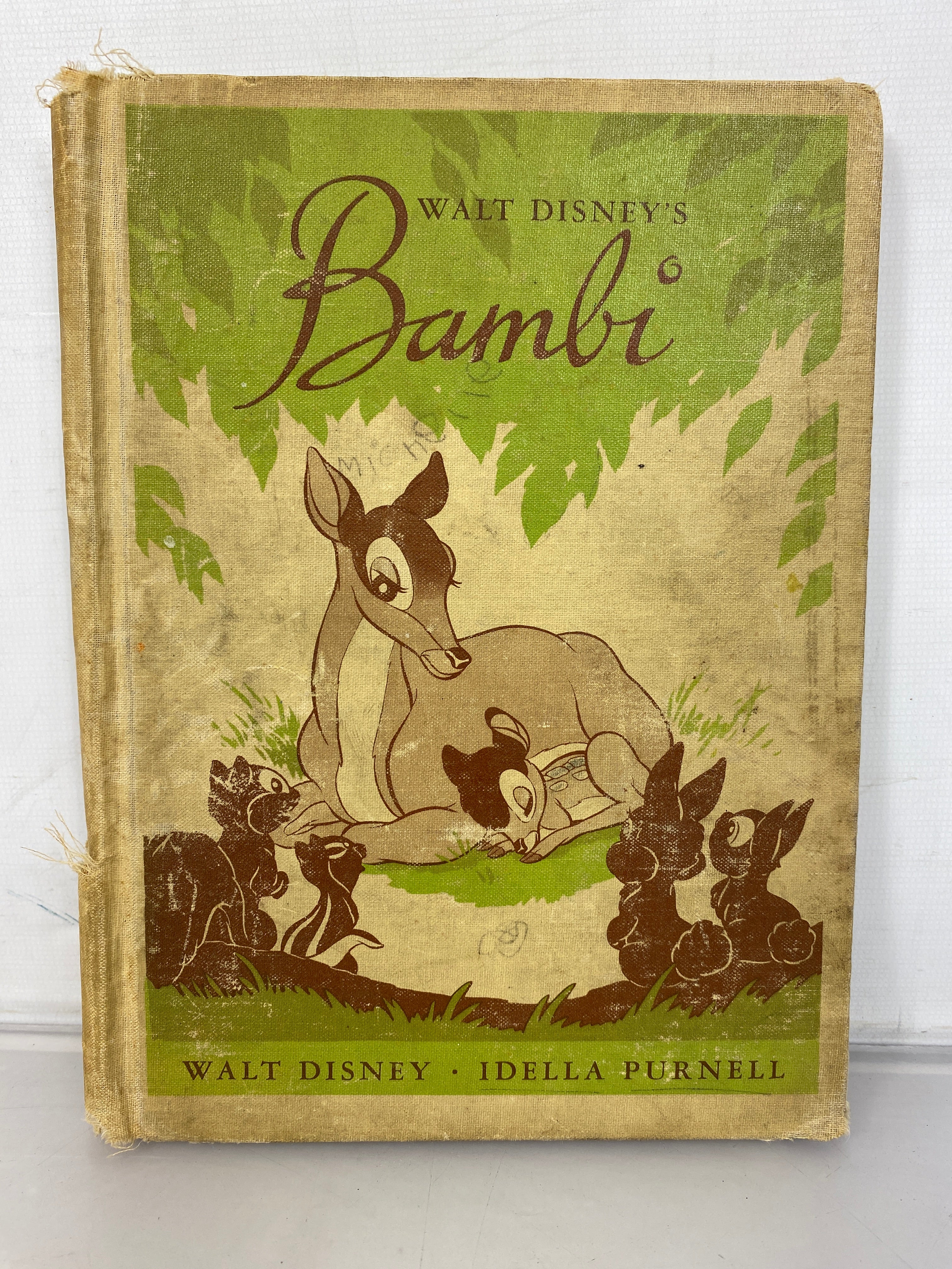 Original Walt Disney's Bambi Idella Purnell 1944 HC