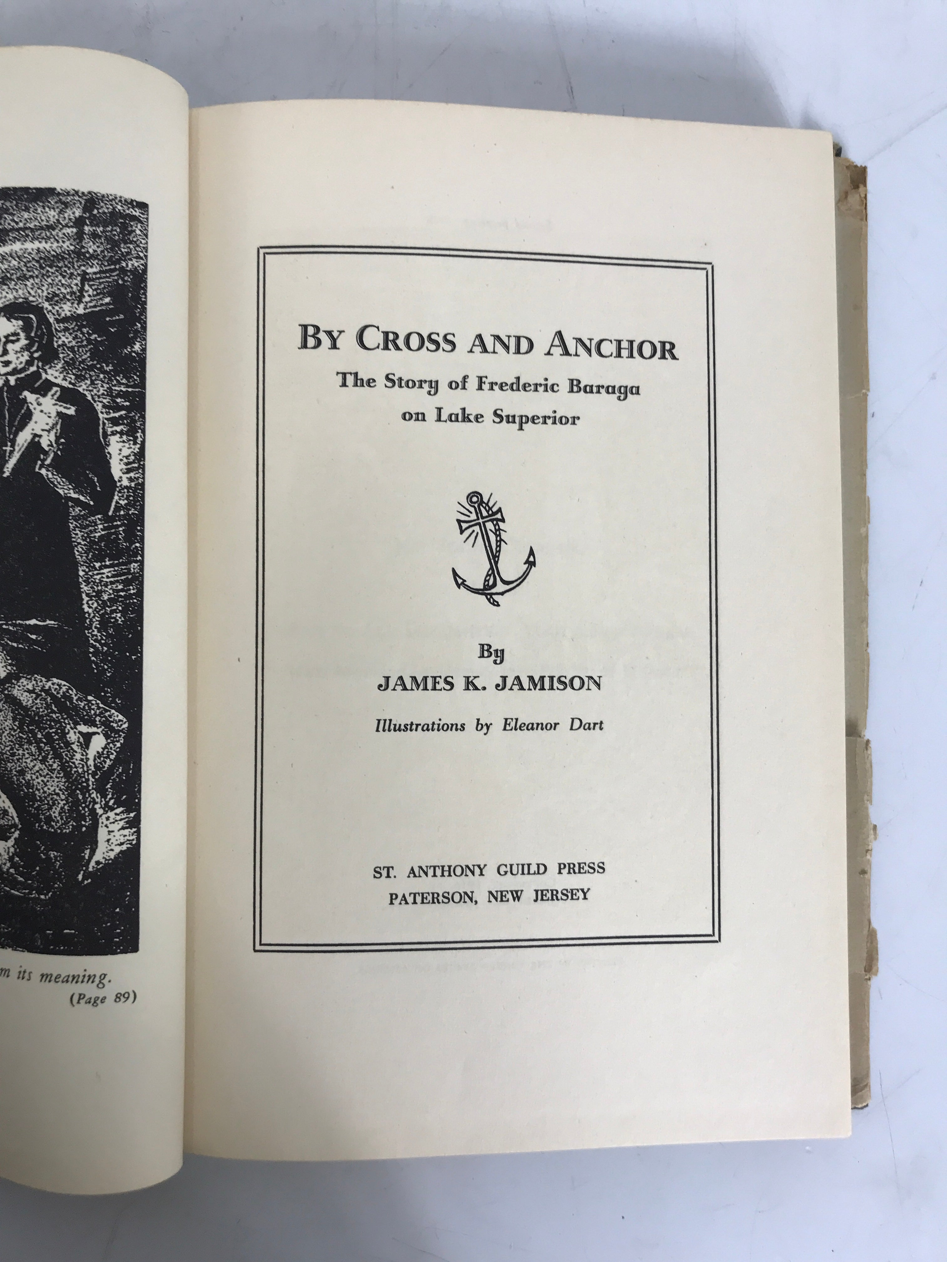 By Cross & Anchor Frederic Baraga on Lake Superior Jamison 1948 HC